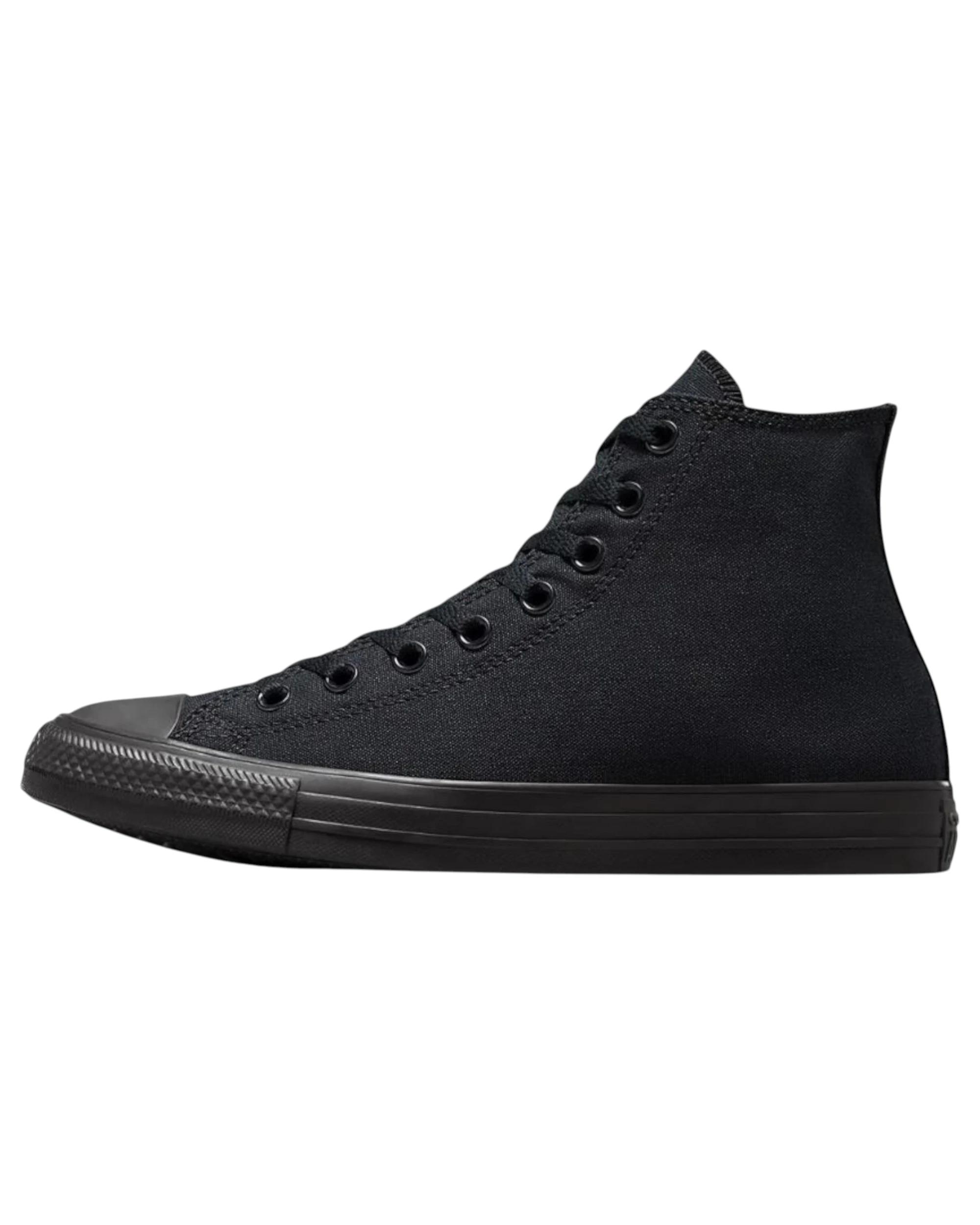 2 Converse Unisex Chuck Taylor All Star Classic High Top Black Monochrome Shoes BLACK MONOCHROME, 2 of 9