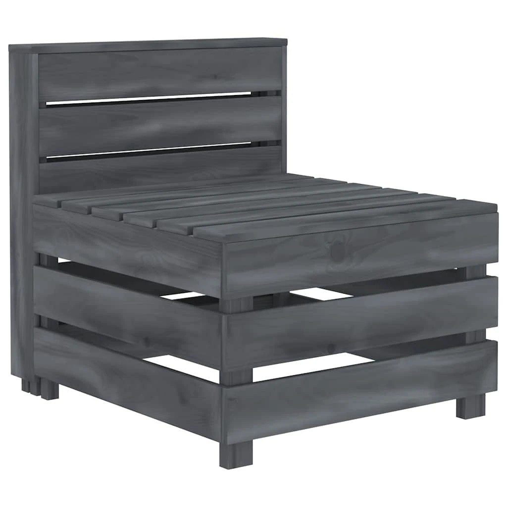 1 vidaXL Pallet sofa Stackable - Grey, 1 of 5