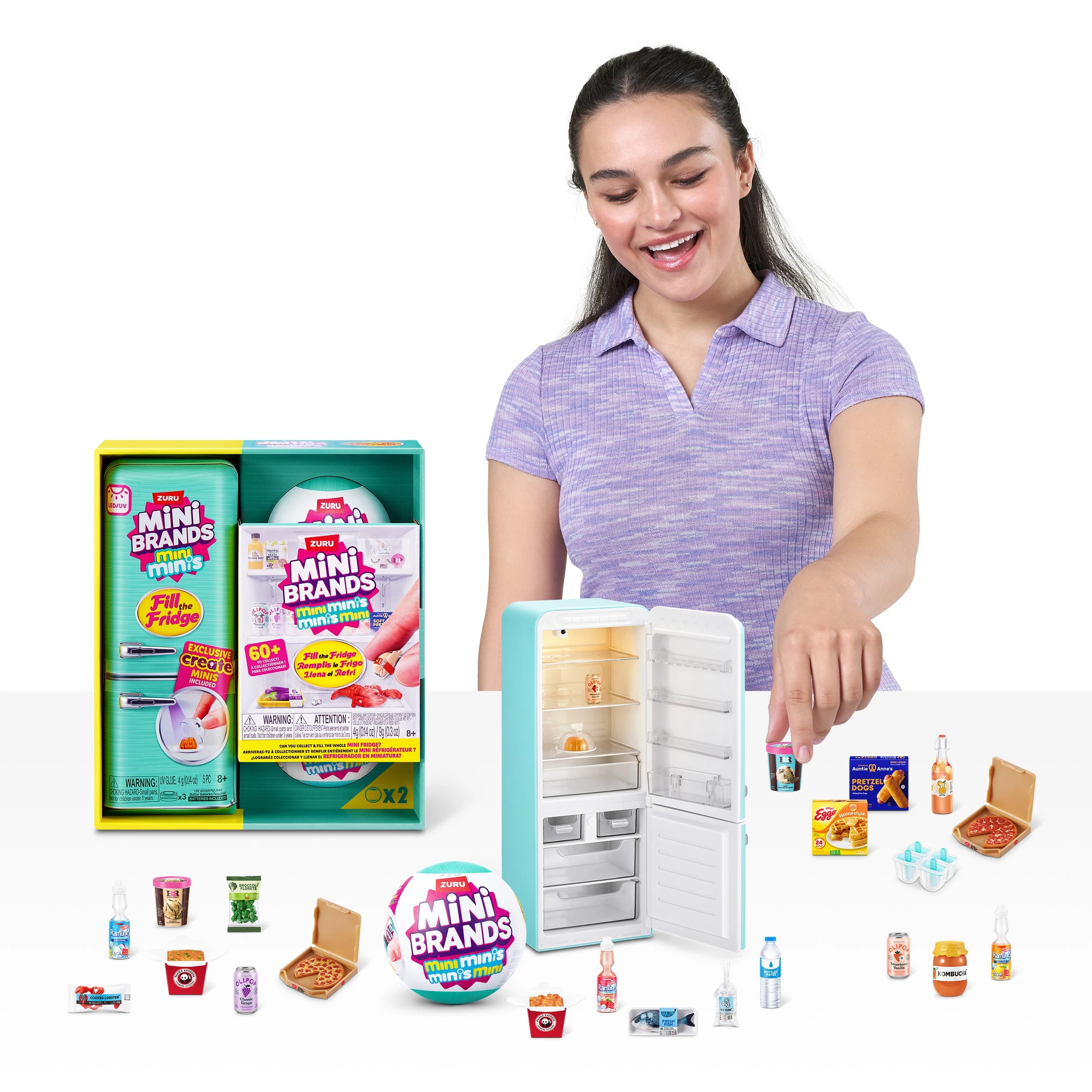 4 5 Piece Zuru Mini Brands Mini Minis Fill the Fridge Playset - Assorted, 4 of 9