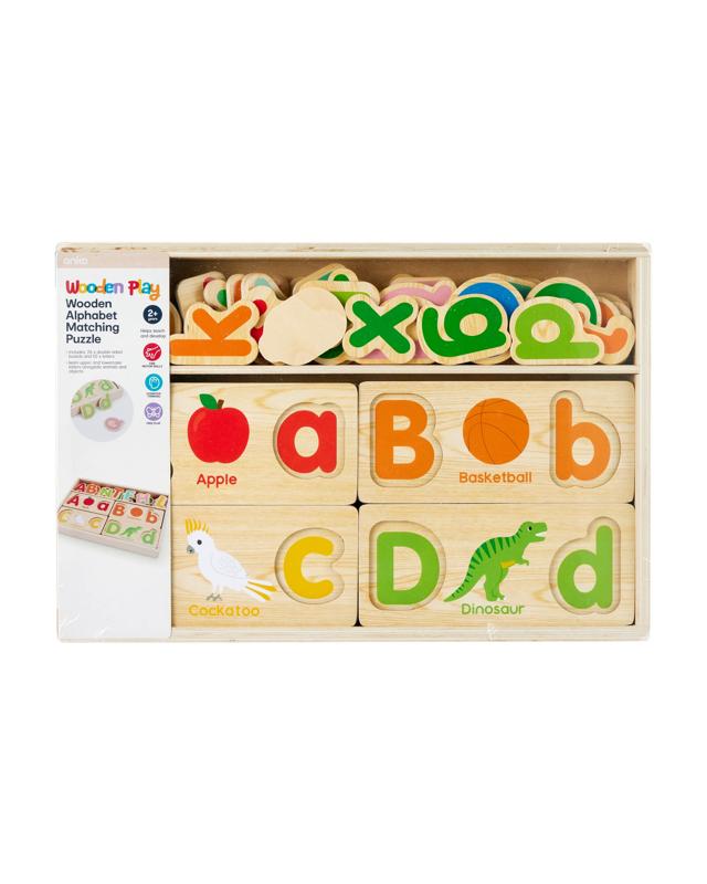 Wooden Alphabet Matching Pu