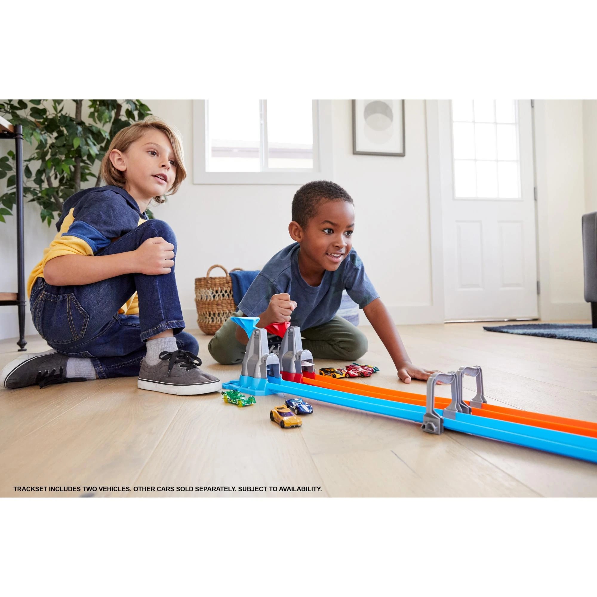 6 Hot Wheels Double Loop Dash Straight Track Large Loops Playset, 6 of 6