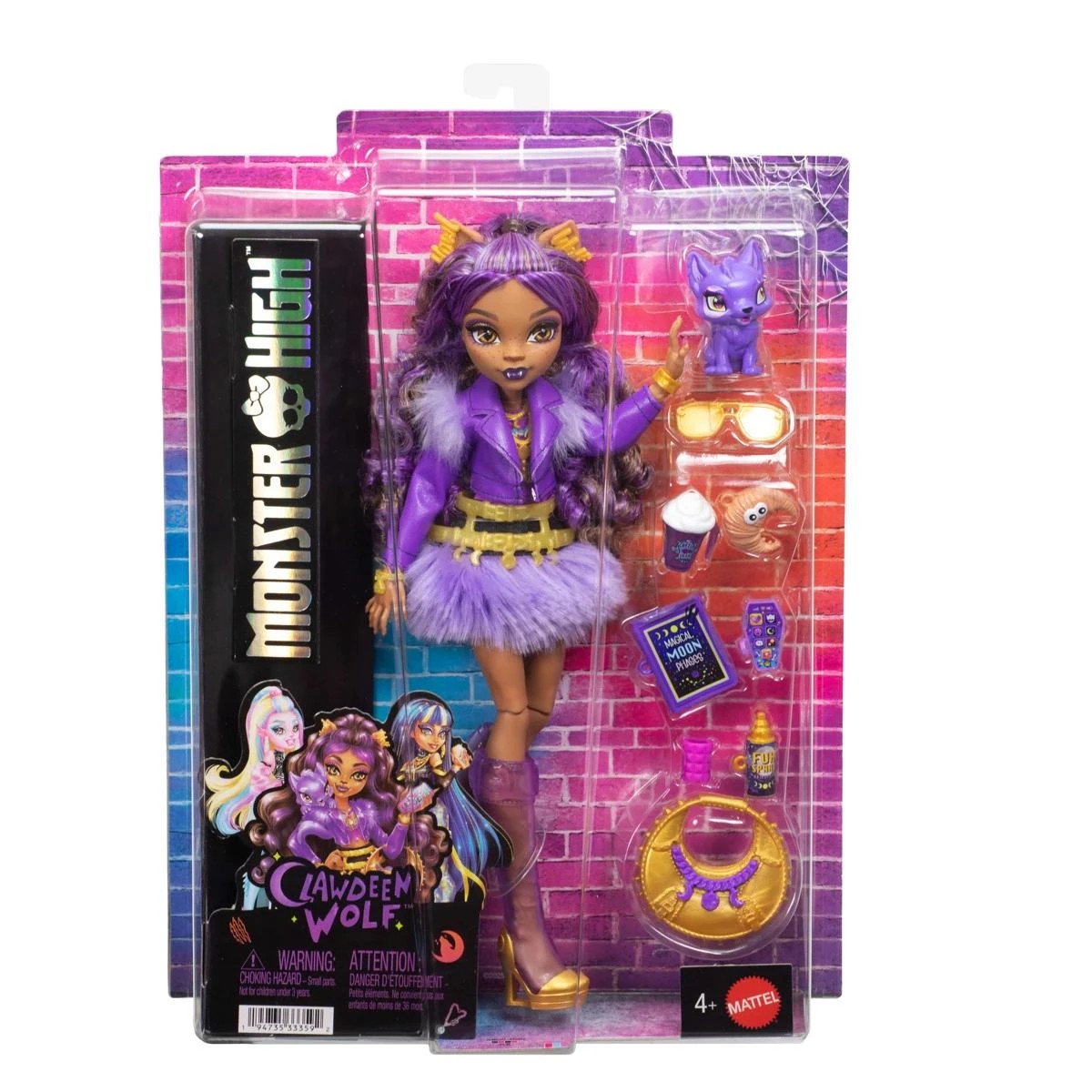 1 Monster High Clawdeen Wolf Doll and Accessories, 1 of 6