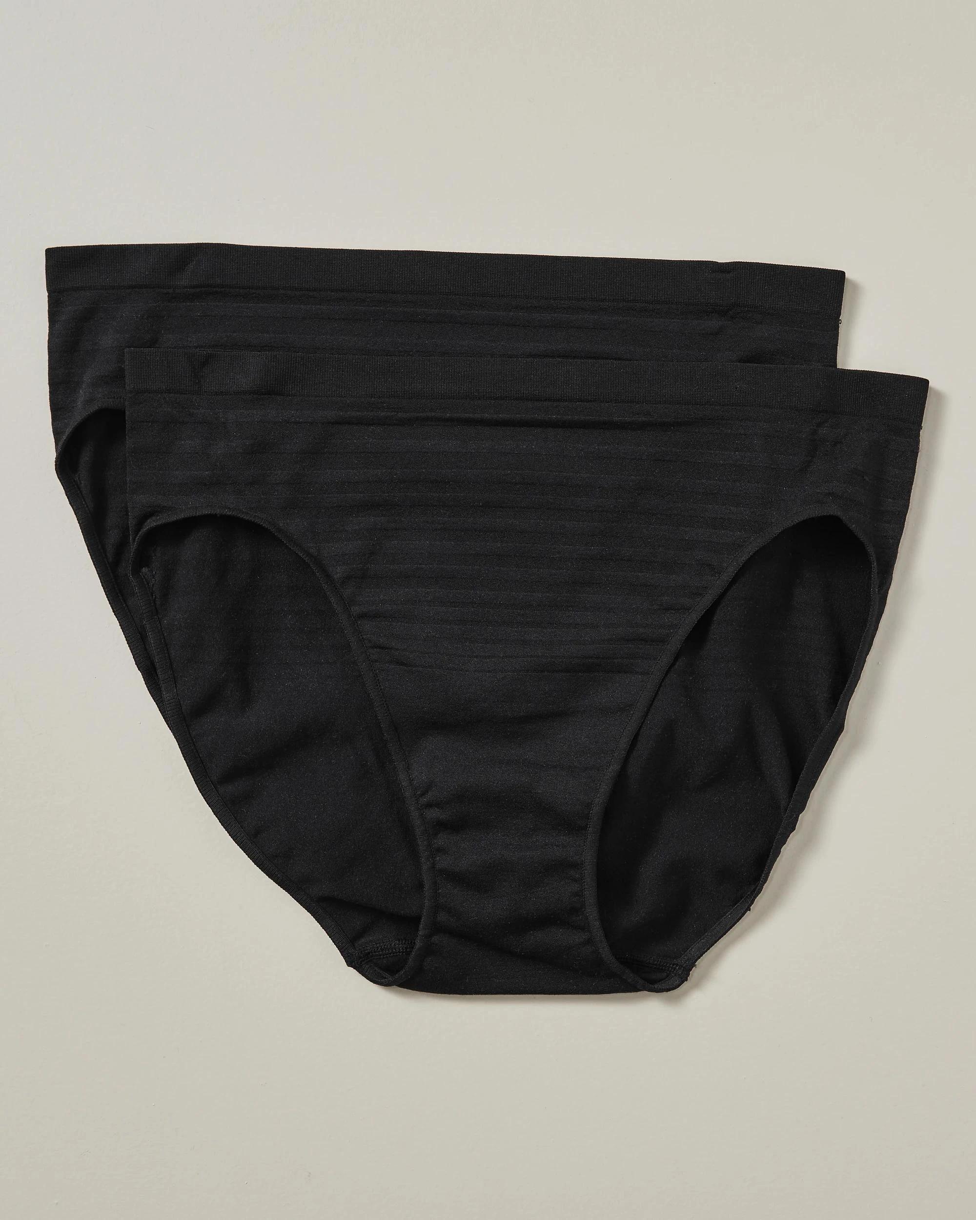 6 Target Fuller Figure 2 Pack Seamfree High Cut Briefs; Style: Lhc29837 BLACK, 6 of 10