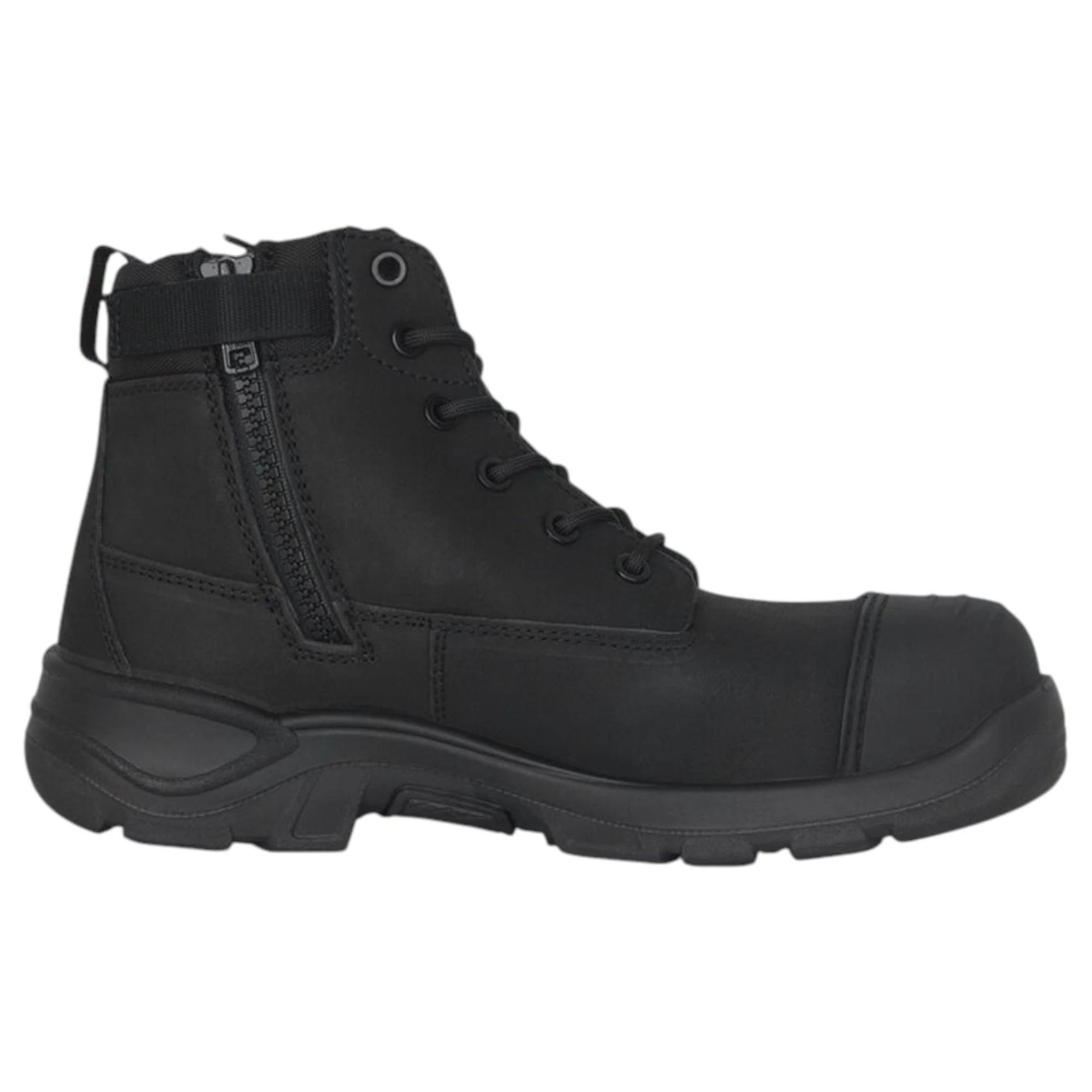 1 Hard Yakka Mens Toughmaxx 6z Steel Toe Safety Boot BLACK, 1 of 8