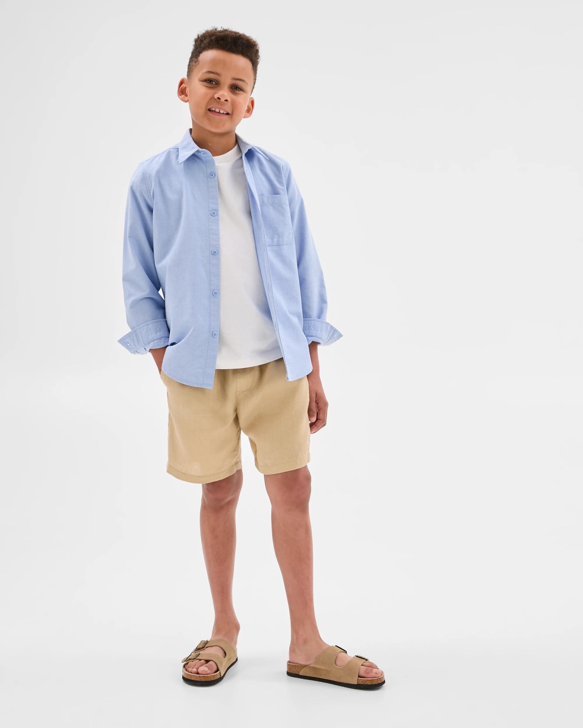 1 Target Australian Cotton Long Sleeve Shirt CHAMBRAY, 1 of 6