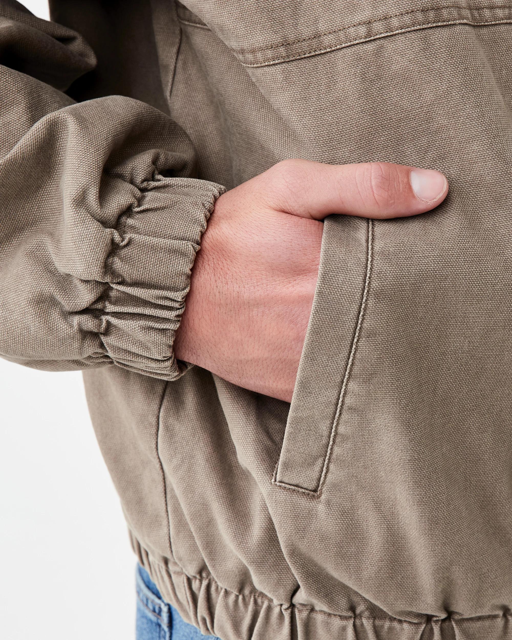 7 Washed Bomber Jacket Brn Otter, 7 of 7