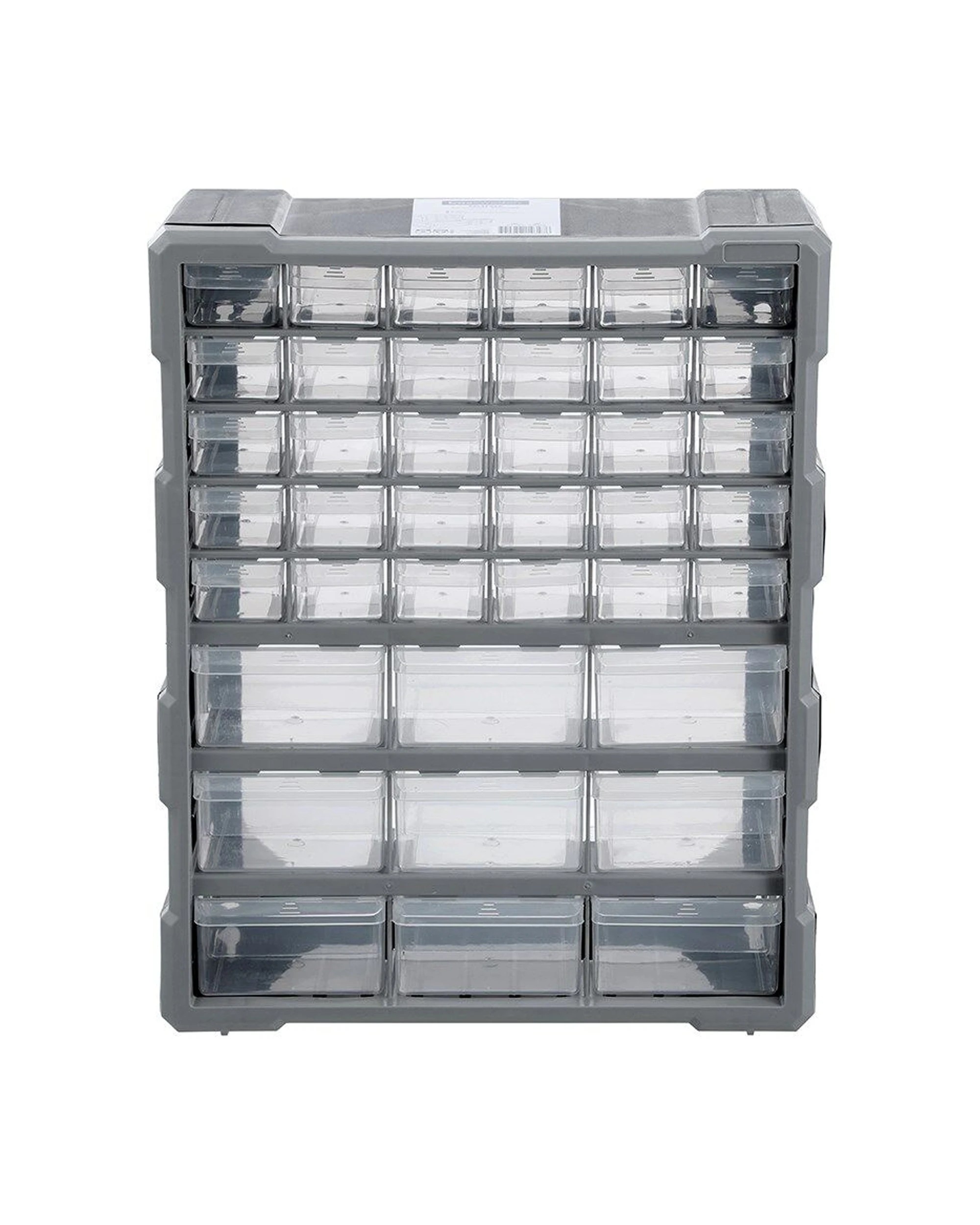 1 Boxsweden Garaz Durable Easy Assemble 39 Drawer Storage Unit - Grey, 1 of 5