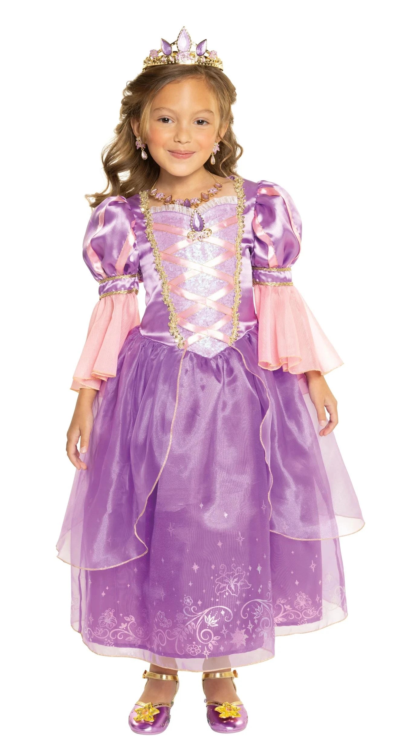 3 Disney Princess Rapunzel Kids Costume - Ages 7 - 8 - Purple, 3 of 3