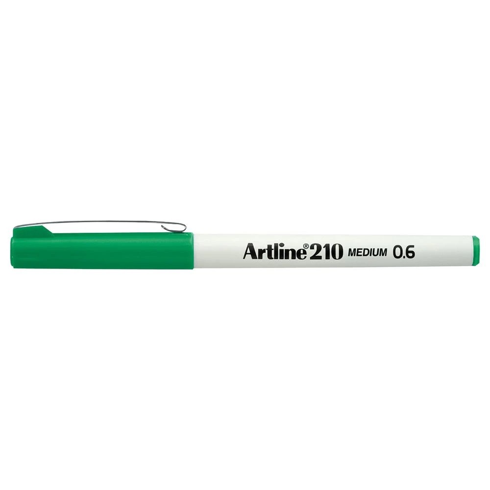 2 Artline 210 Fineliners 0.6mm Green 12 Pack, 2 of 2