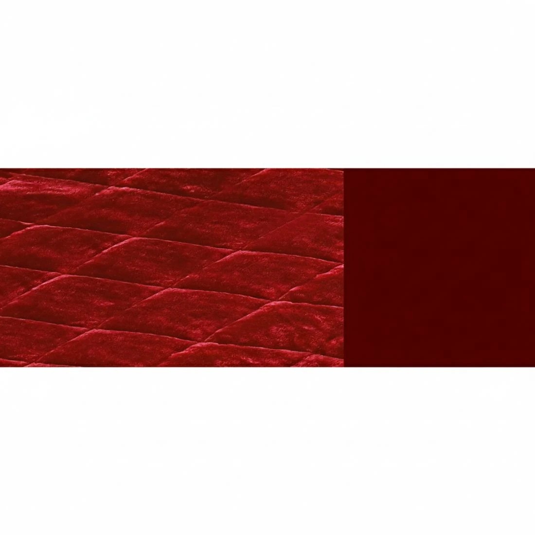 4 Giselle Bedding Faux Mink Quilt Burgundy King - King Bed - Burgundy, 4 of 6