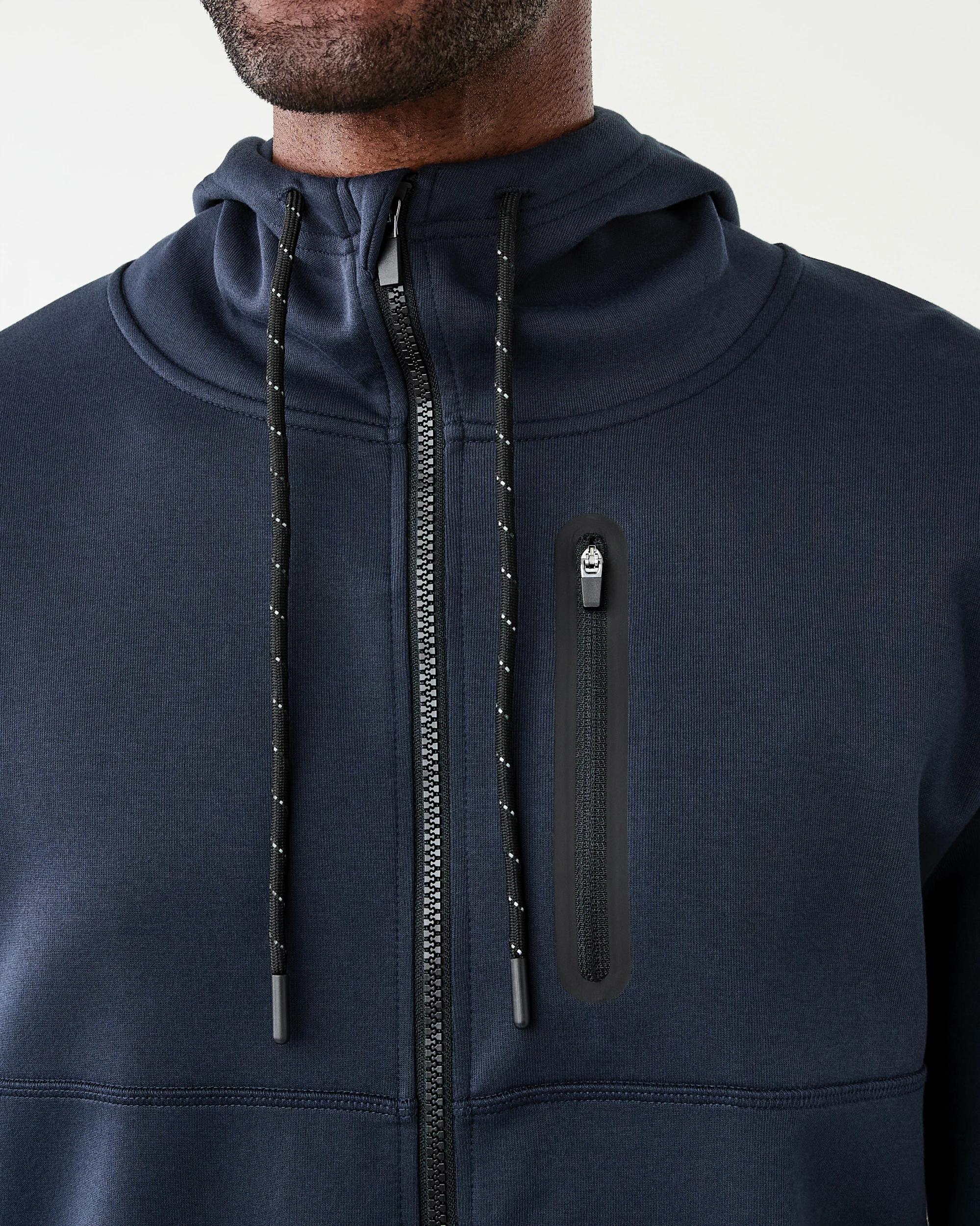 8 Active Mens Sports Tech Hoodie Shade Navy, 8 of 8