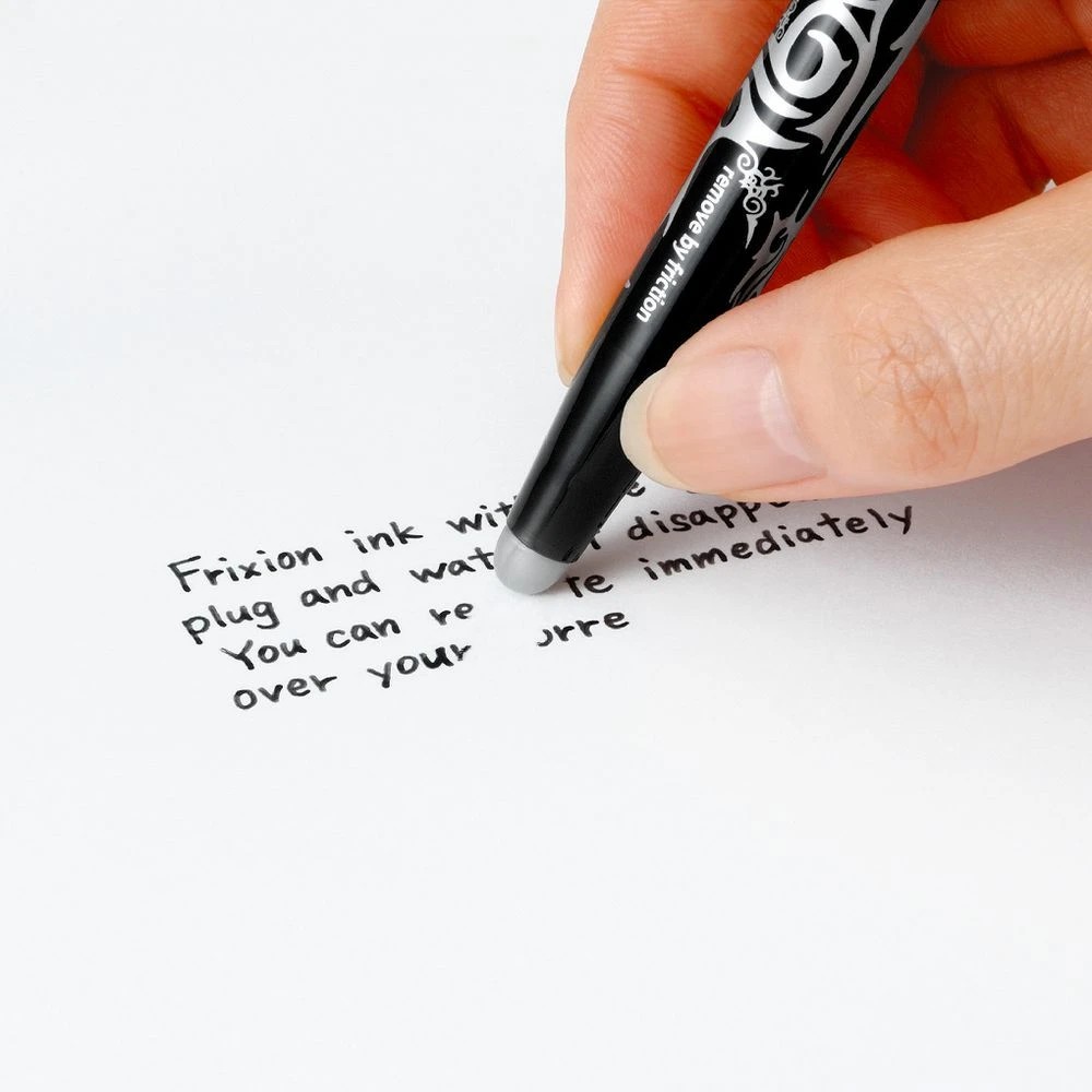 4 PILOT Frixion Ball Erasable Gel Pen 0.7mm Black, 4 of 5