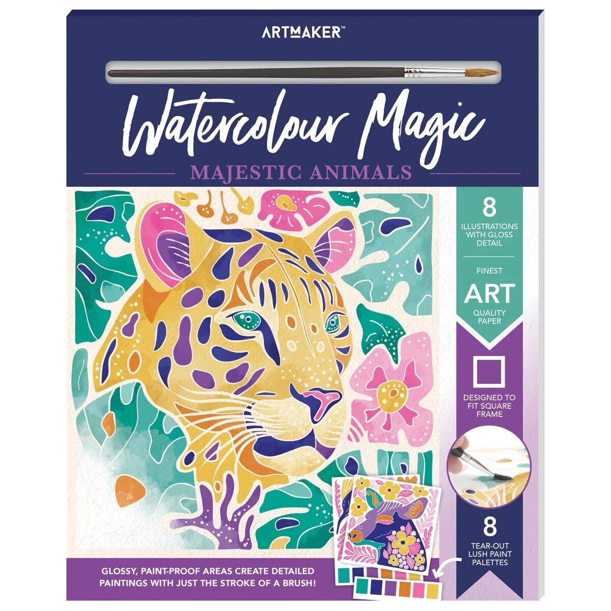 1 Art Maker: Watercolour Magic Majestic Animals, 1 of 5