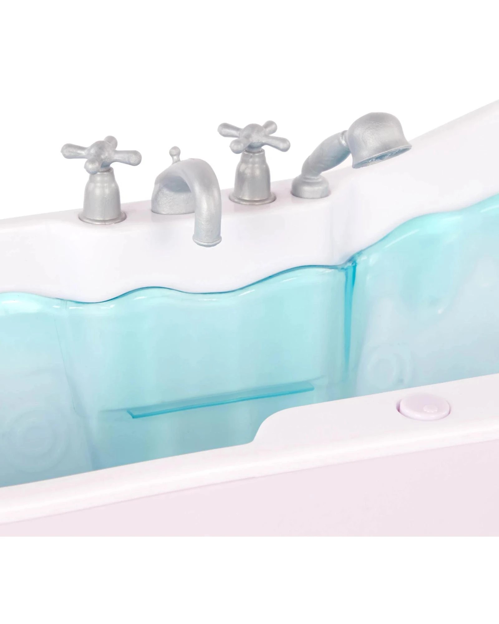 6 Our Generation Bubbly Bathtime Bathtub Accessory with Water Sounds for 18-inch Dolls - Multi, 6 of 7