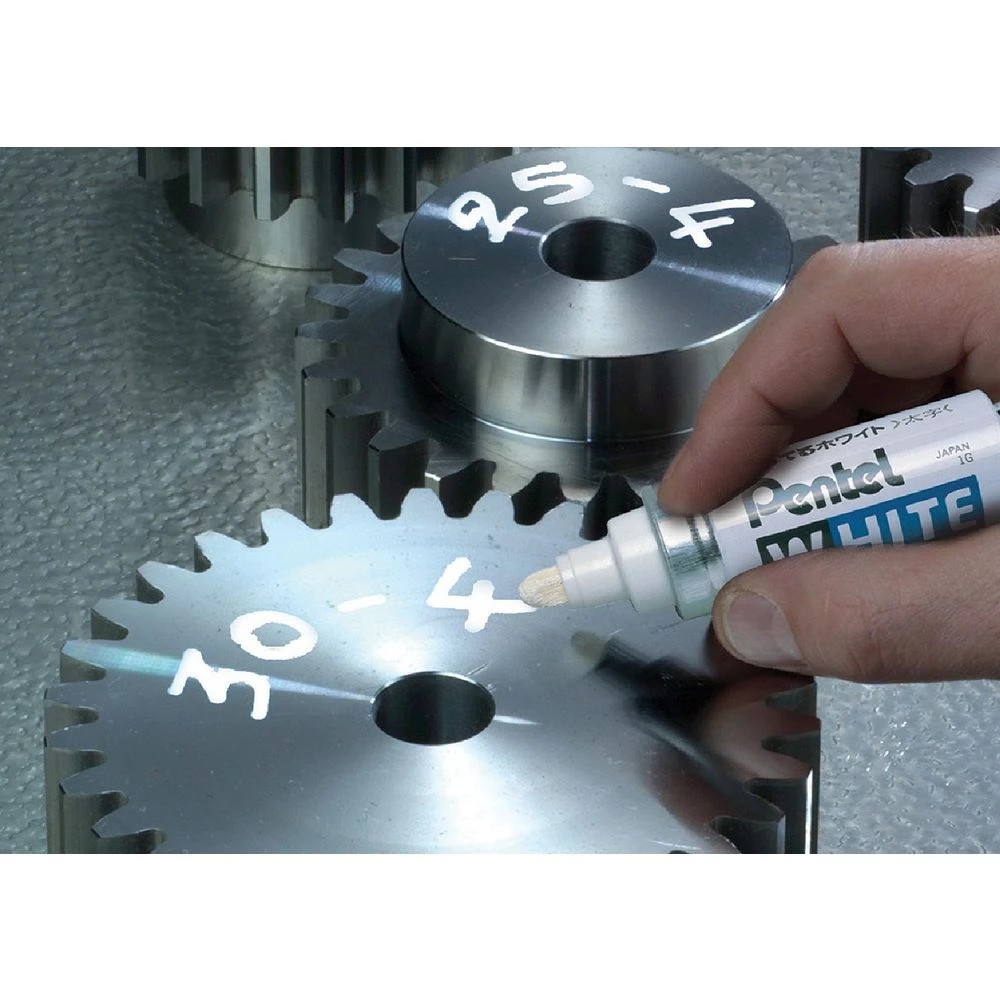 4 Pentel X100W-L Paint Marker White, 4 of 5