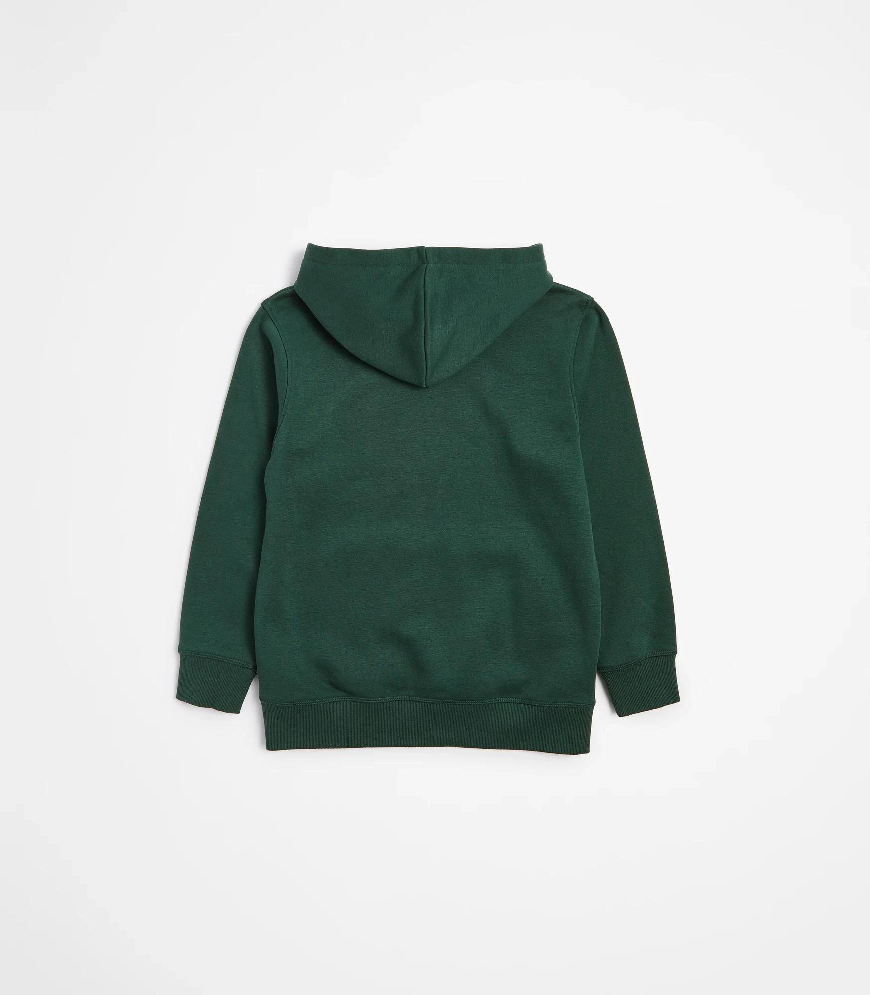 3 Target School Fleece Hoodie BOTTLE GREEN, 3 of 3