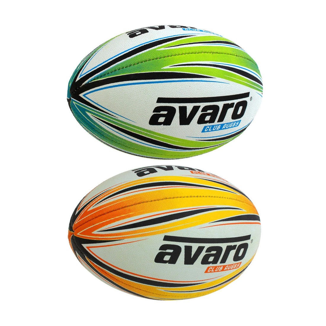 2 Avaro Club Rugby Ball - Size 4, Assorted, 2 of 2