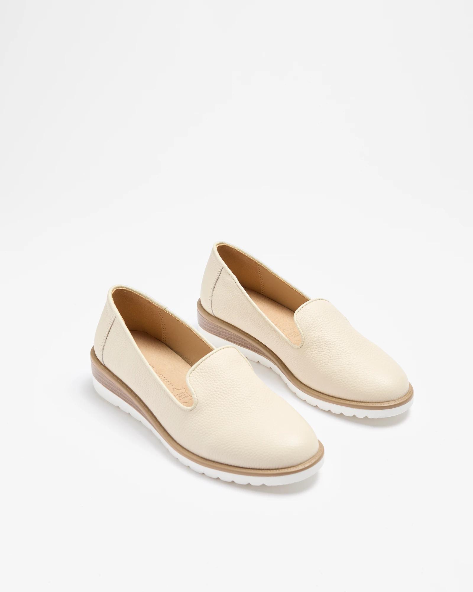 3 Target Womens Leather Wedge Loafer - Forest Albert OFF WHITE, 3 of 3