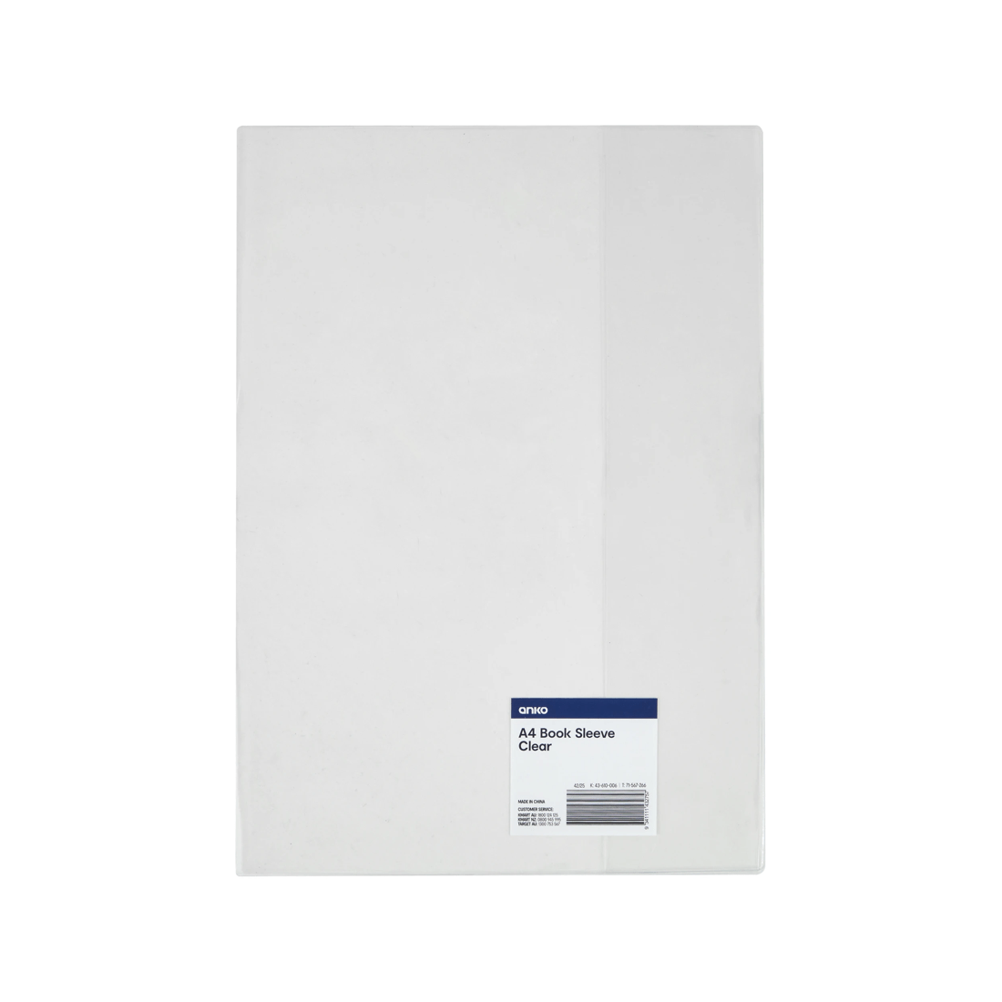 5 A4 Book Sleeve - Clear, 5 of 5