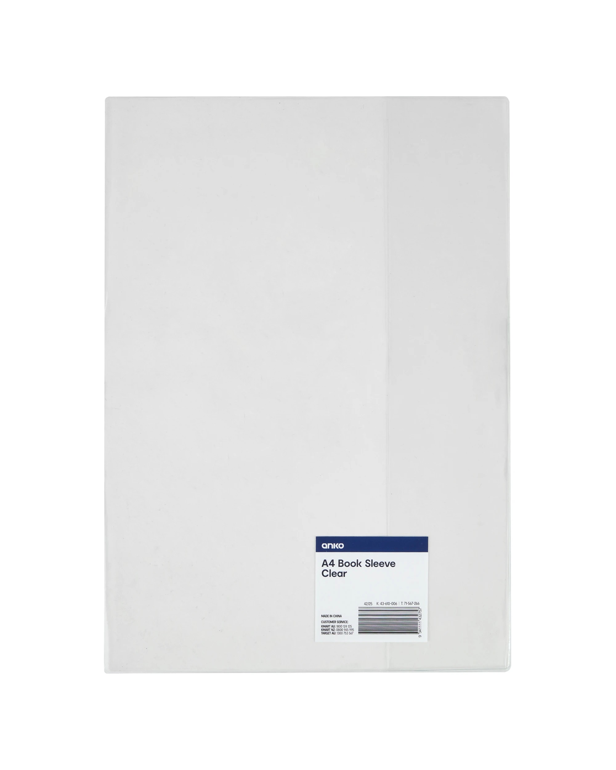 5 A4 Book Sleeve - Clear, 5 of 5