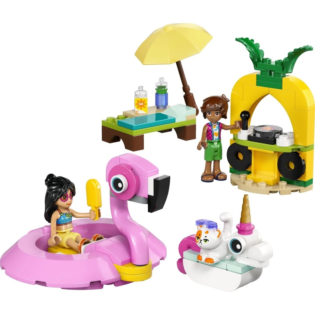 3 LEGO Friends Unicorn & Flamingo Pool Party 42658, 3 of 11