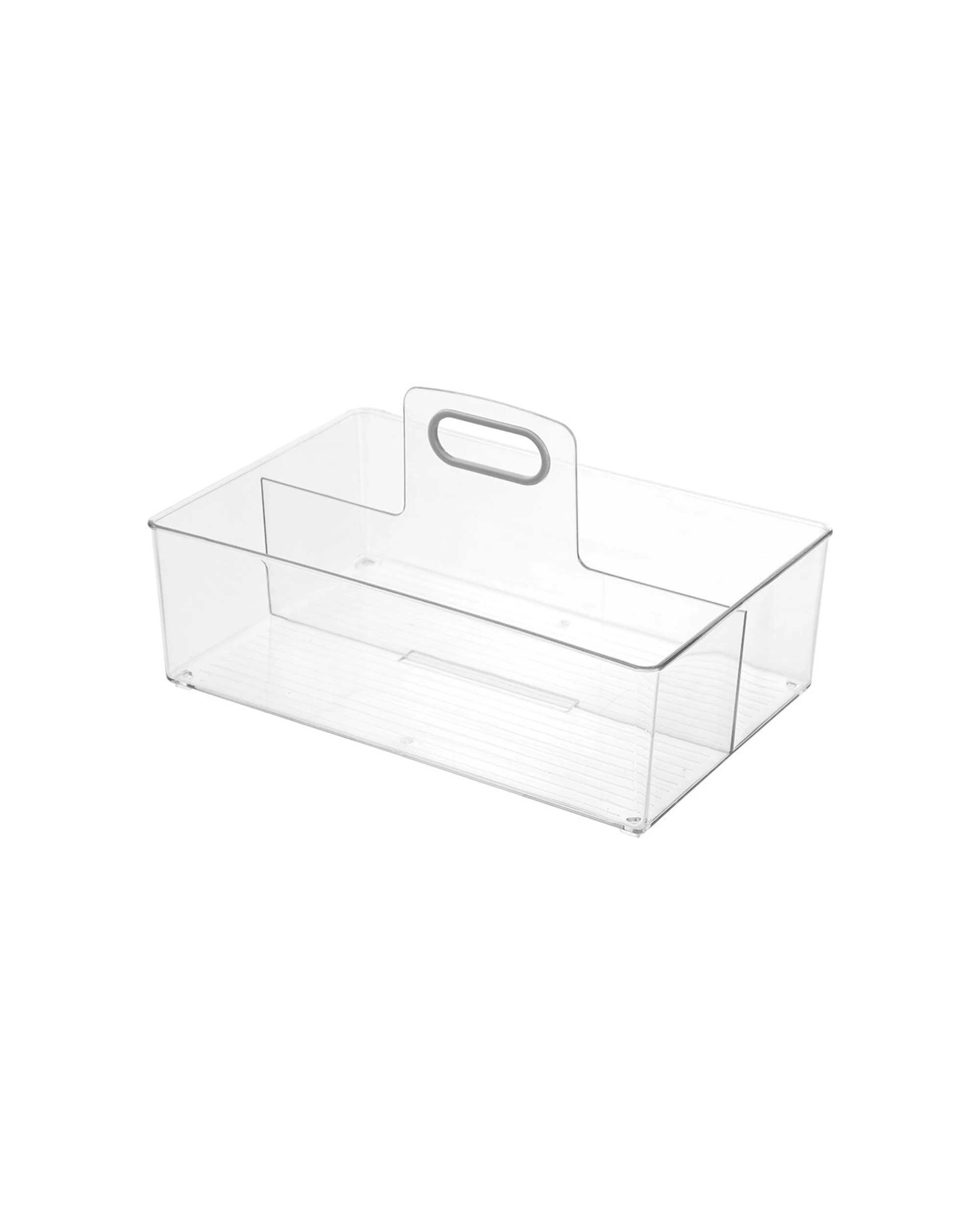 8 Boxsweden 2PK Crystal 35x22cm Caddy 2 Compartment Organiser Durable Design
 - plain, 8 of 9