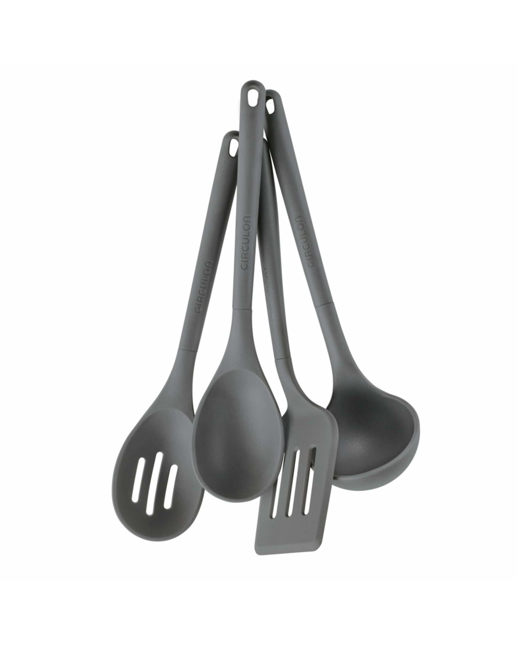 1 Circulon Silicone Utensils 4 Piece Set Grey - Grey, 1 of 1