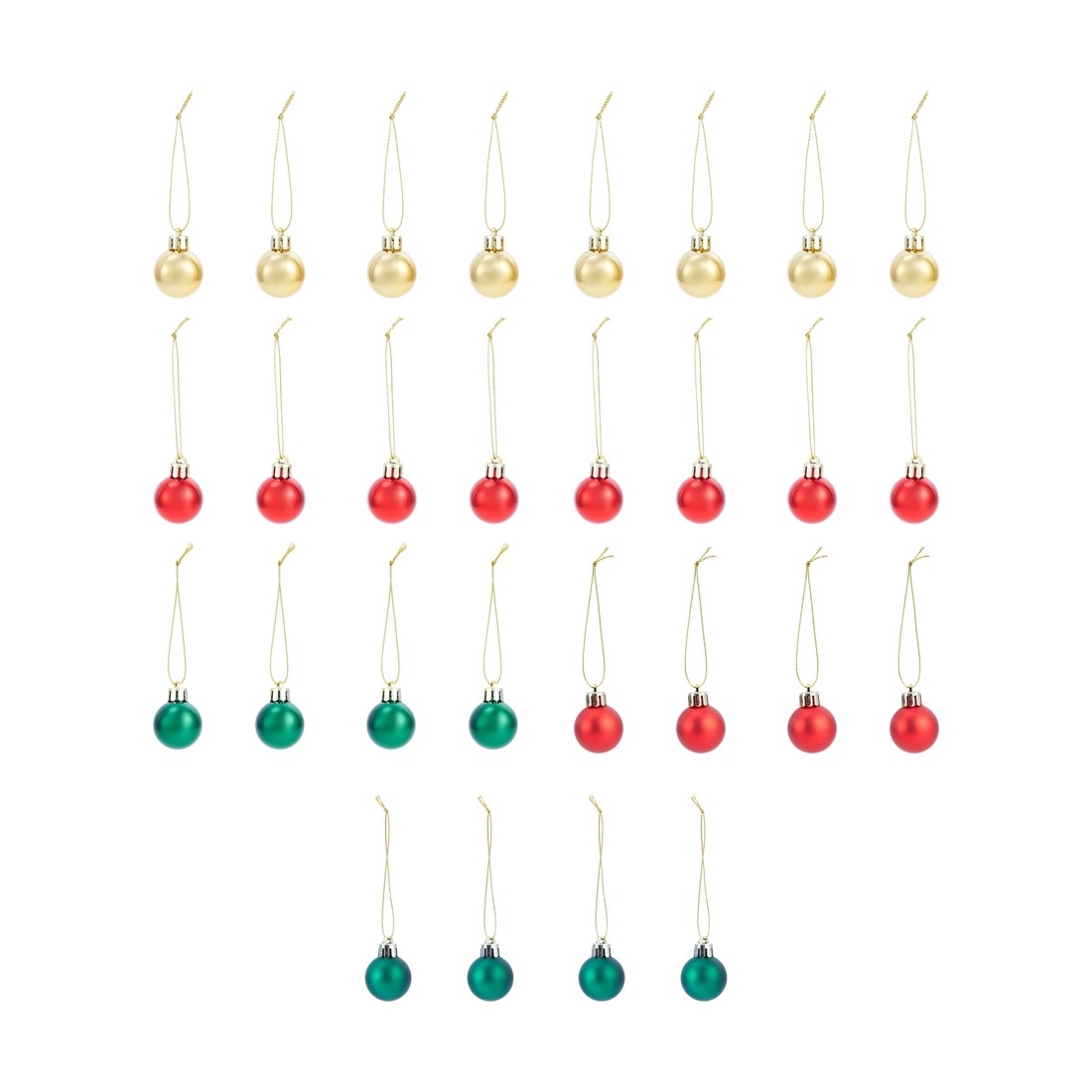 2 28 Pack 3cm Traditional Baubles, 2 of 9