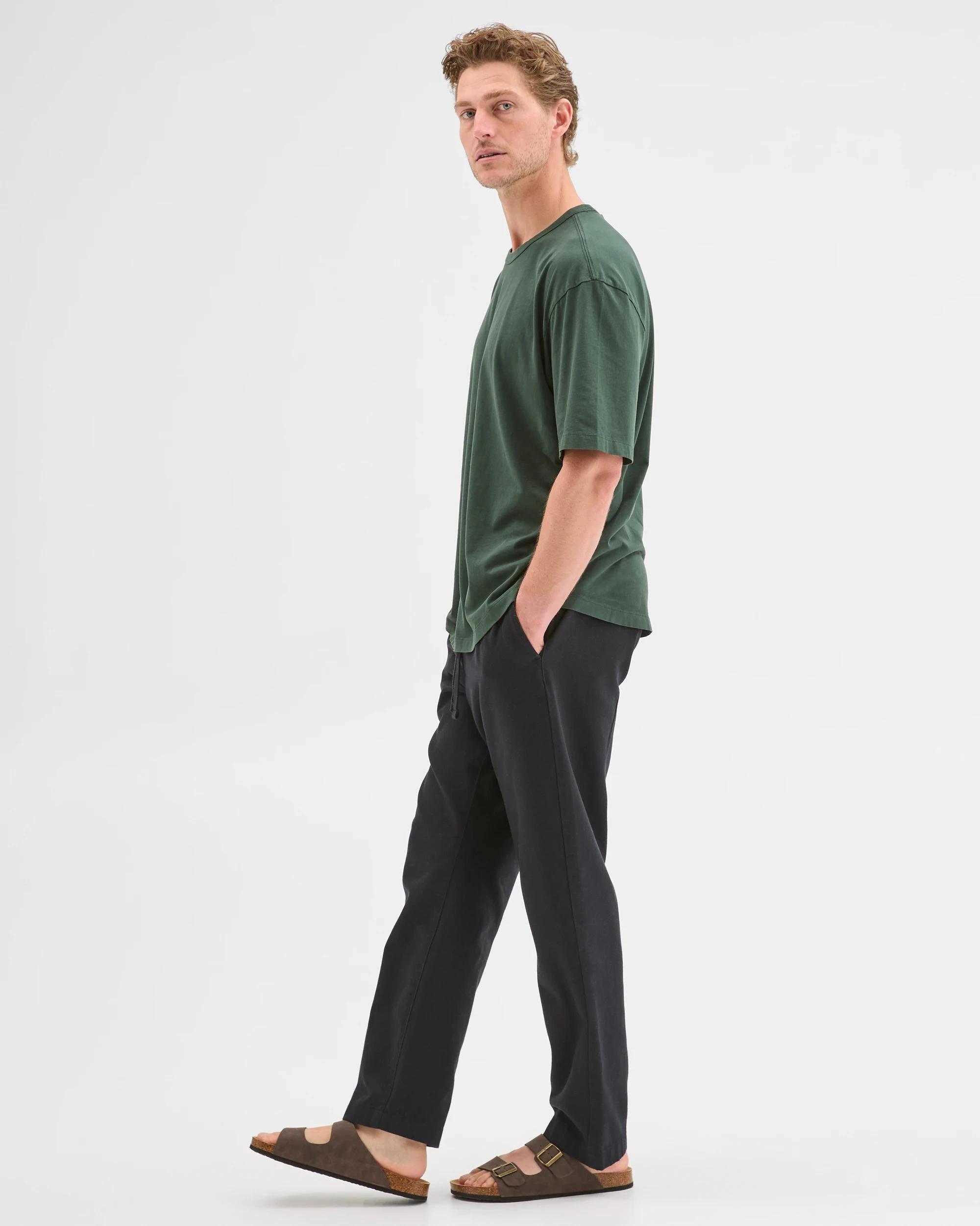 3 Target Man Australian Cotton Oversized T-Shirt DARK GREEN, 3 of 5