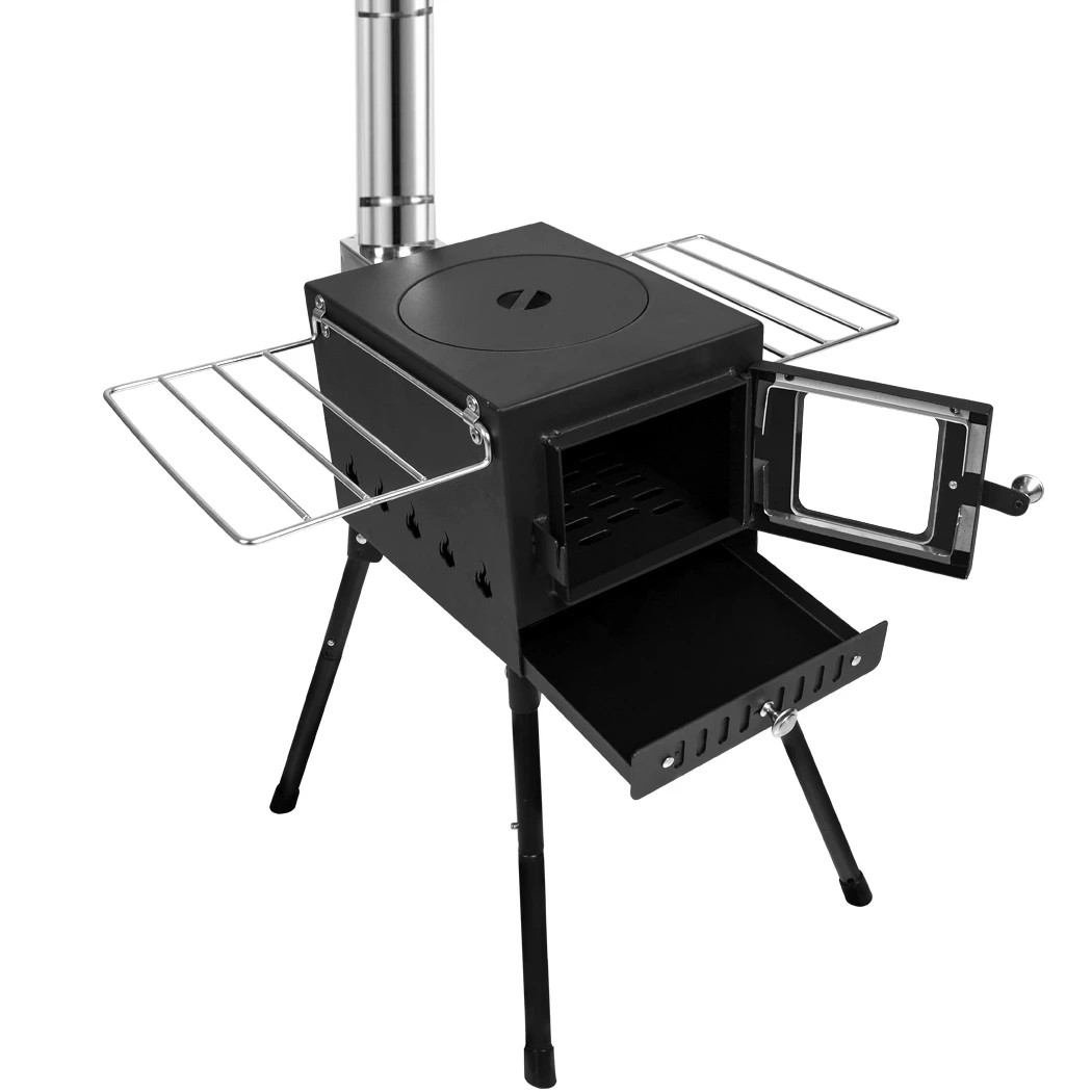 1 Moyasu Camp Oven Stove Long Chimney Portable Camping Outdoor Cooking Picnic, 1 of 7