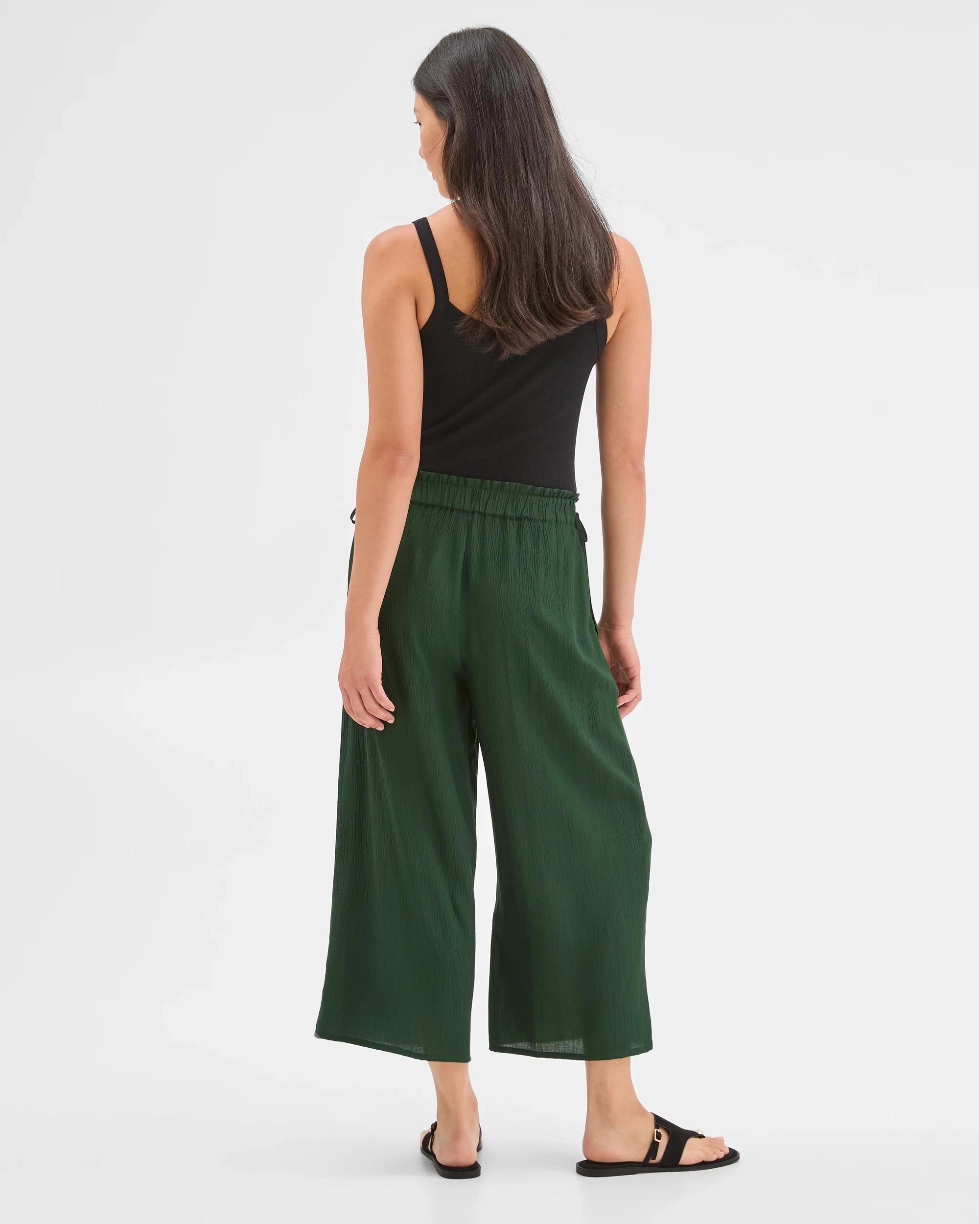 5 Target Woman Resort Harem Frill Wide Leg Crop Pants KOMBU, 5 of 7