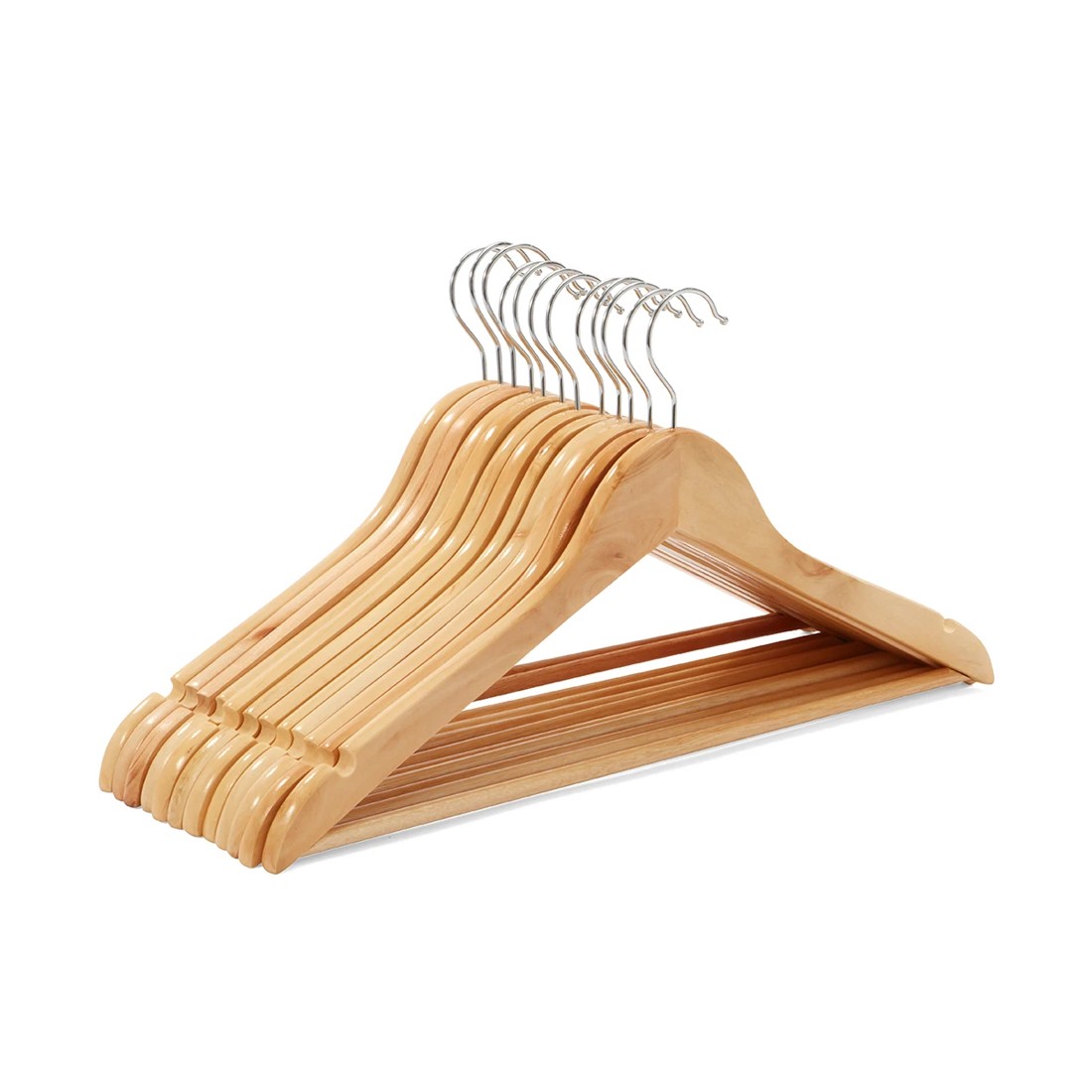 5 12 Pack Wooden Hangers, 5 of 8