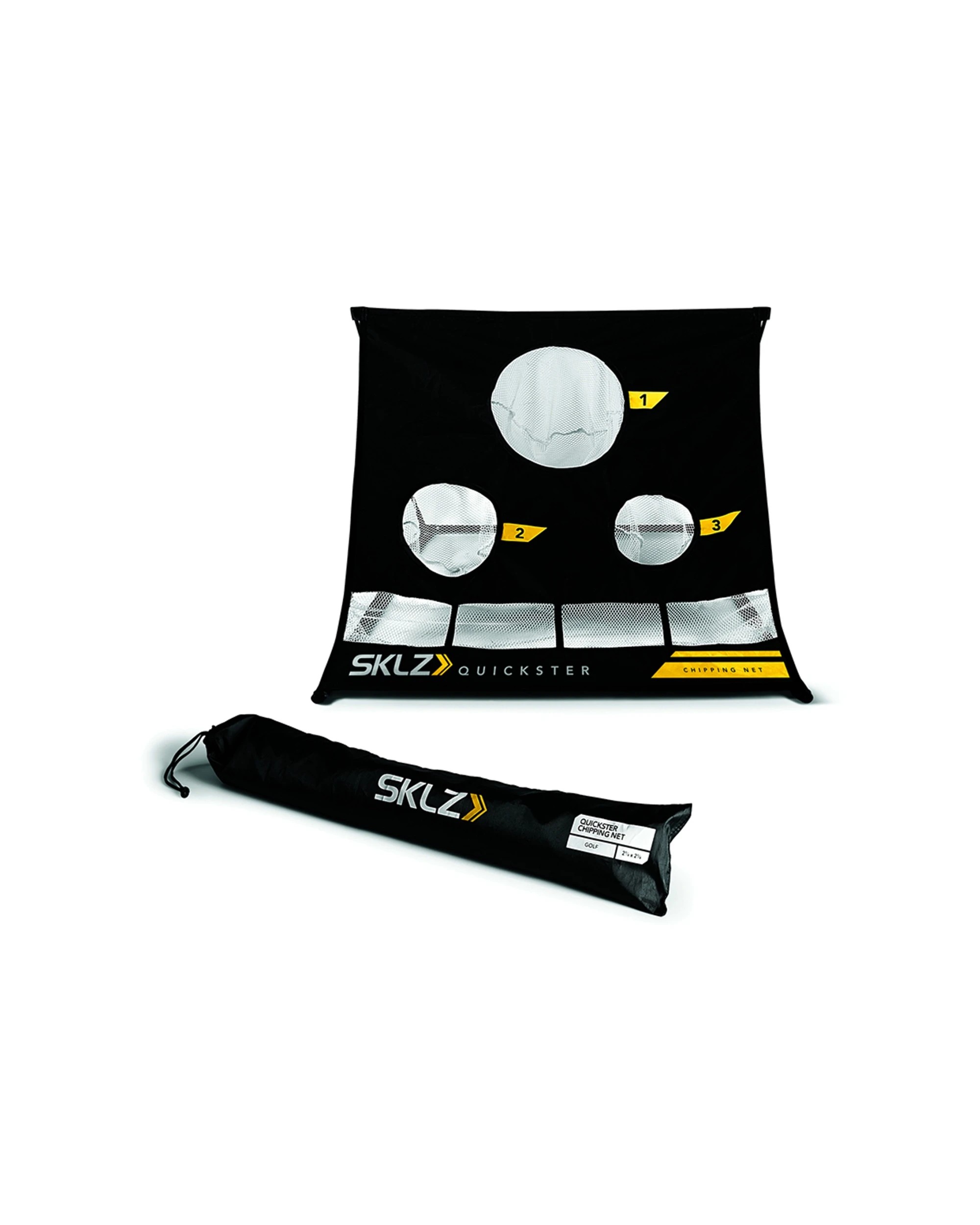 3 Sklz Quickster Chipping Golf Net Three Target Holes Ball Collection Slot - Black, 3 of 5