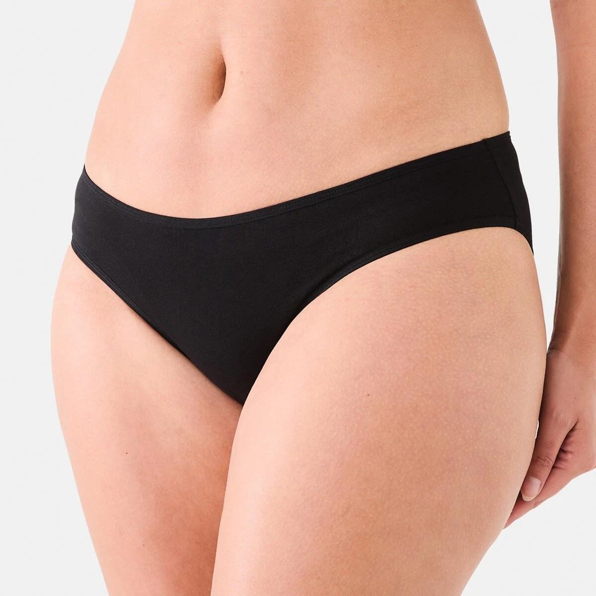 4 5 Pack Cotton Stretch Bikini Briefs BLACK, 4 of 6