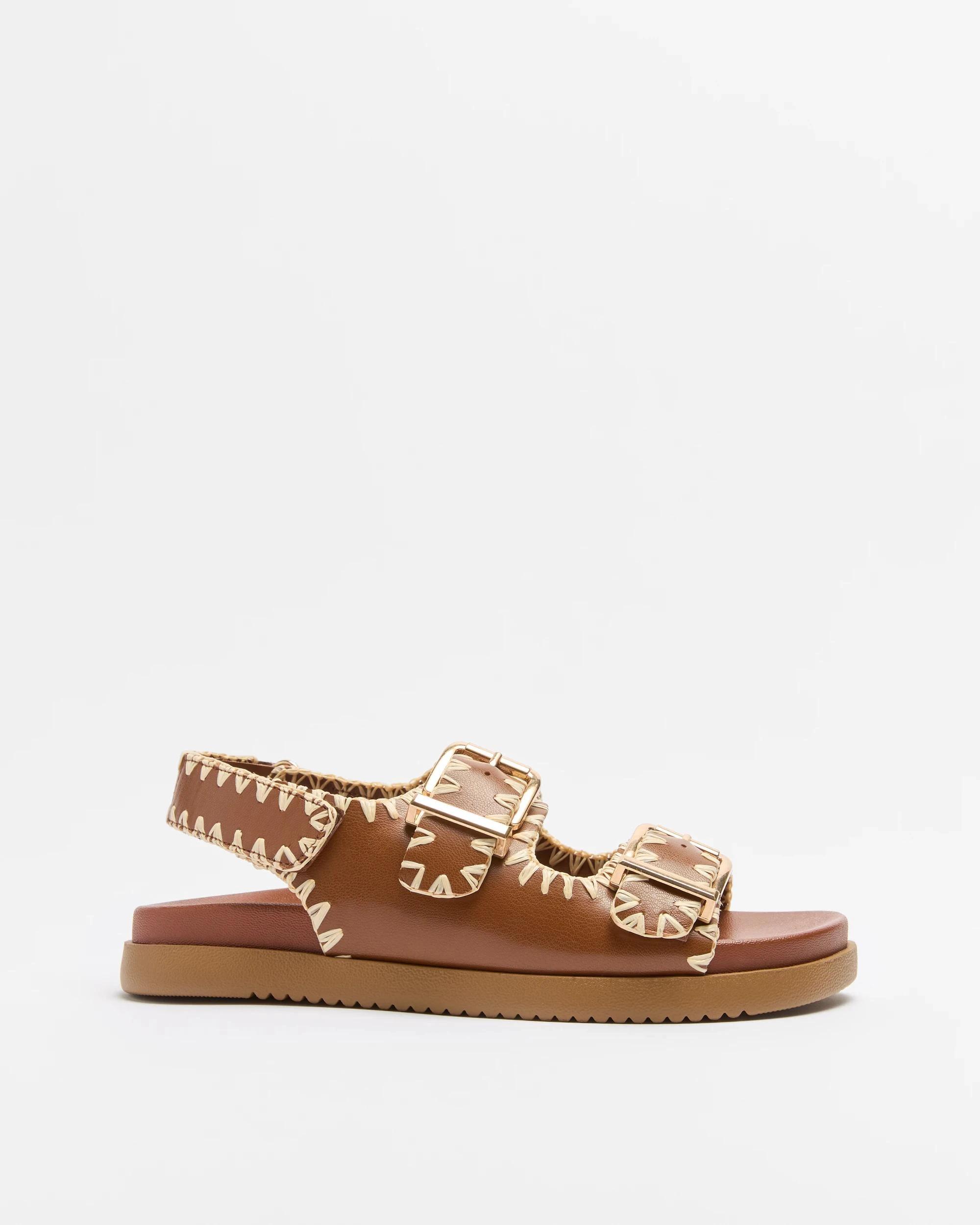 1 Target Womens Stitch Back Strap Sandal - Cruz TAN, 1 of 3