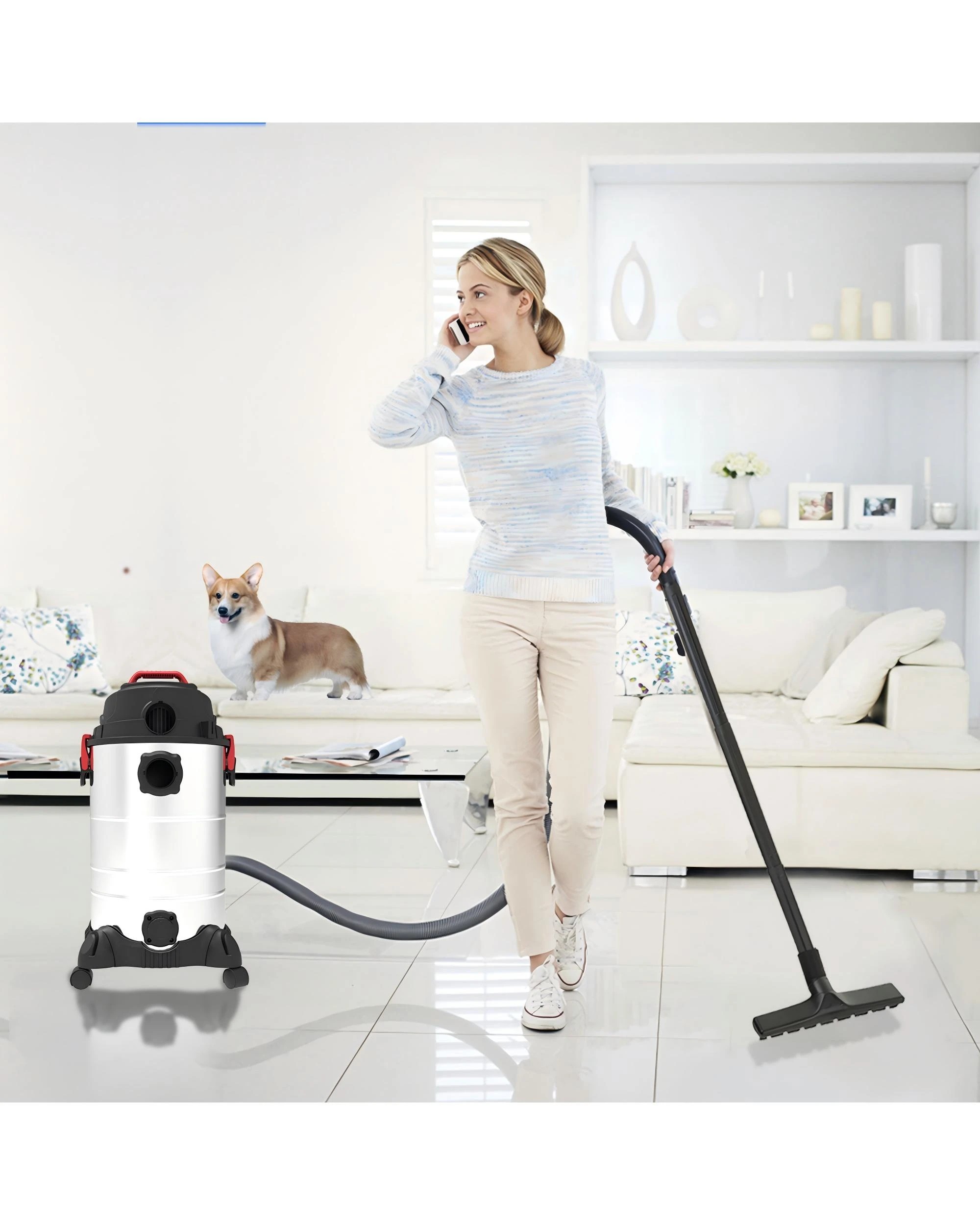 6 Advwin 4 In 1 Wet And Dry Vacuum Cleaner 30l 2000w Blower With High-energy Filter System For Pet Hair Dust Liquid, 6 of 6