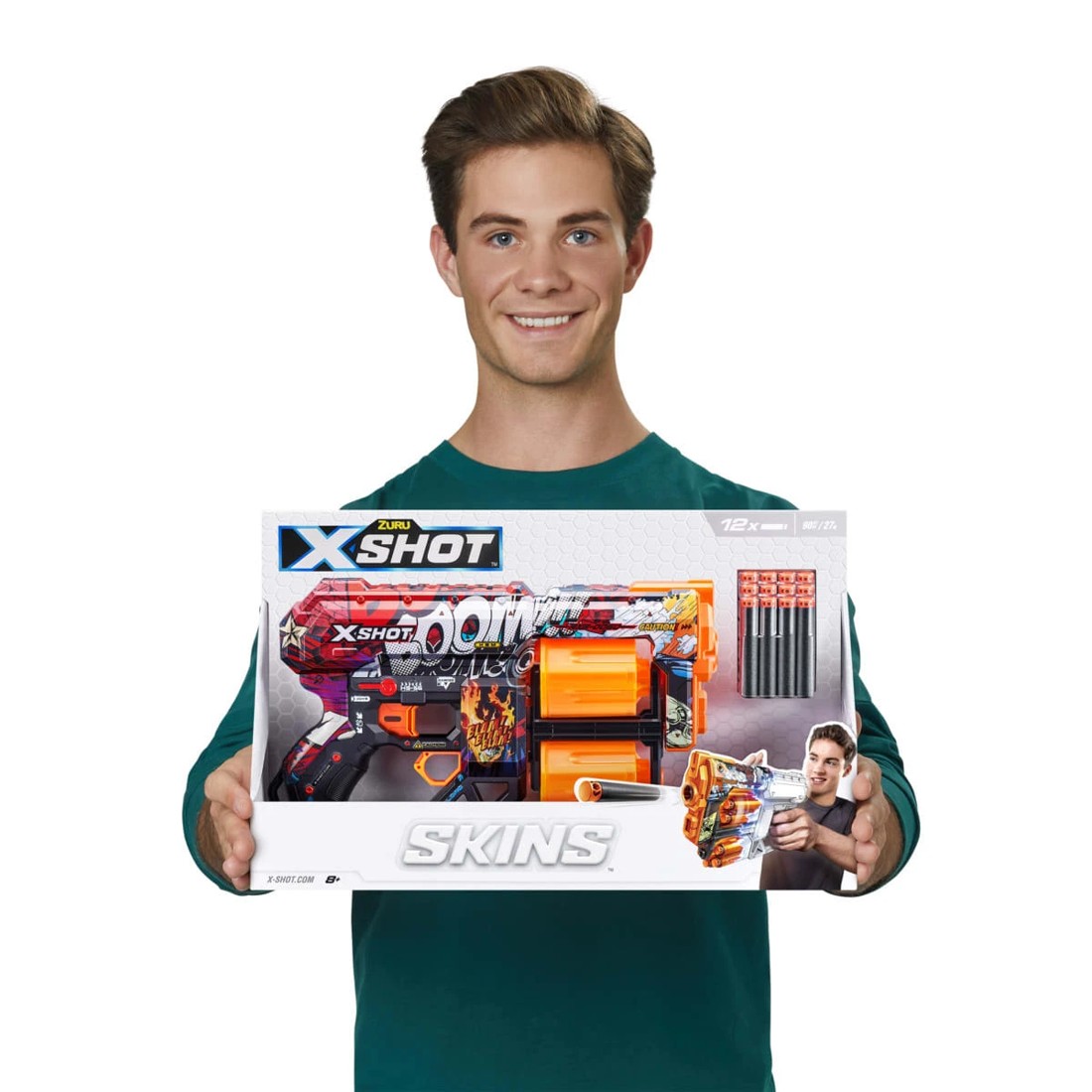 8 Zuru X-Shot Skins Dread Dart Blaster - Boom, 8 of 10