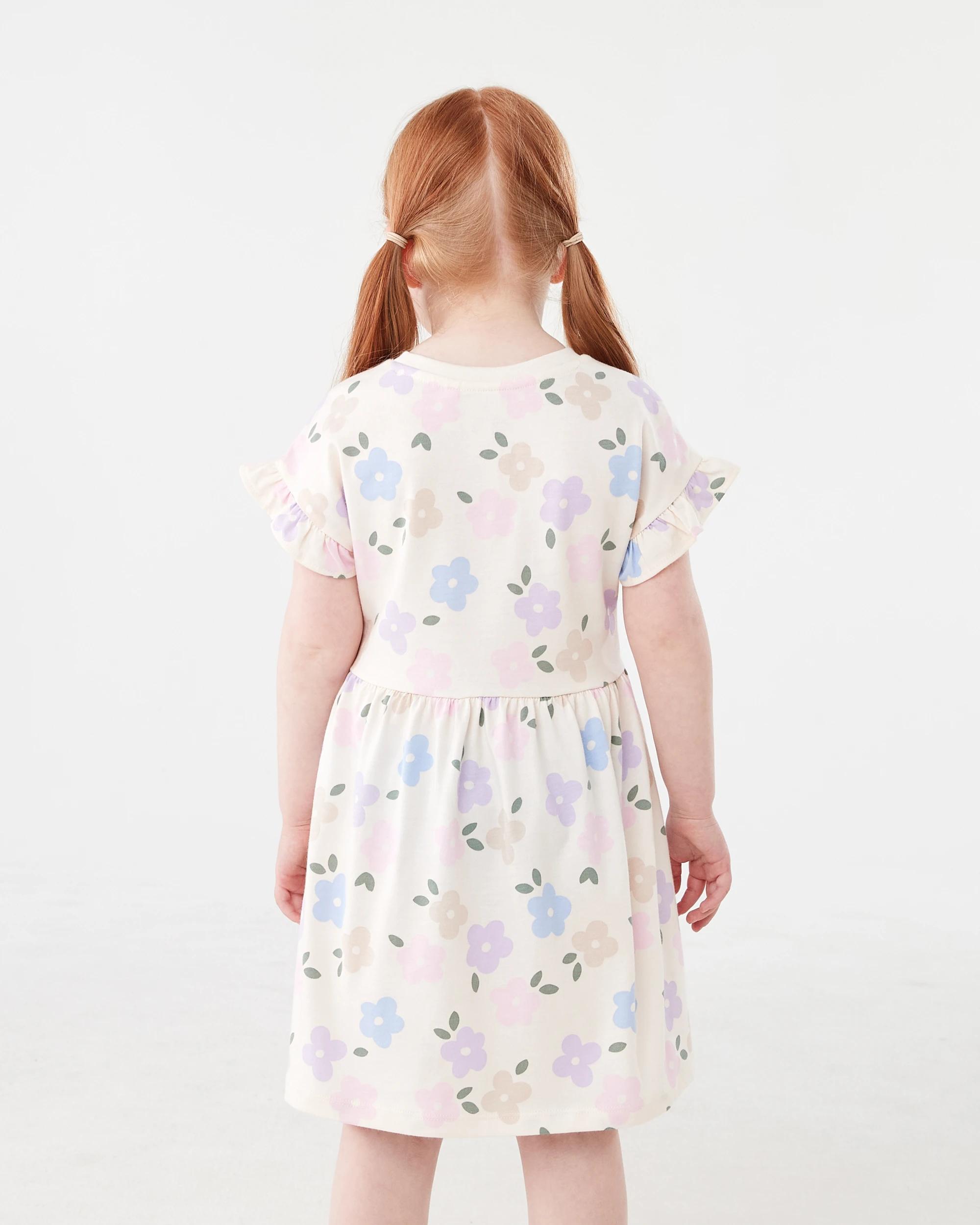 2 Jersey Dress Bge Floral, 2 of 8