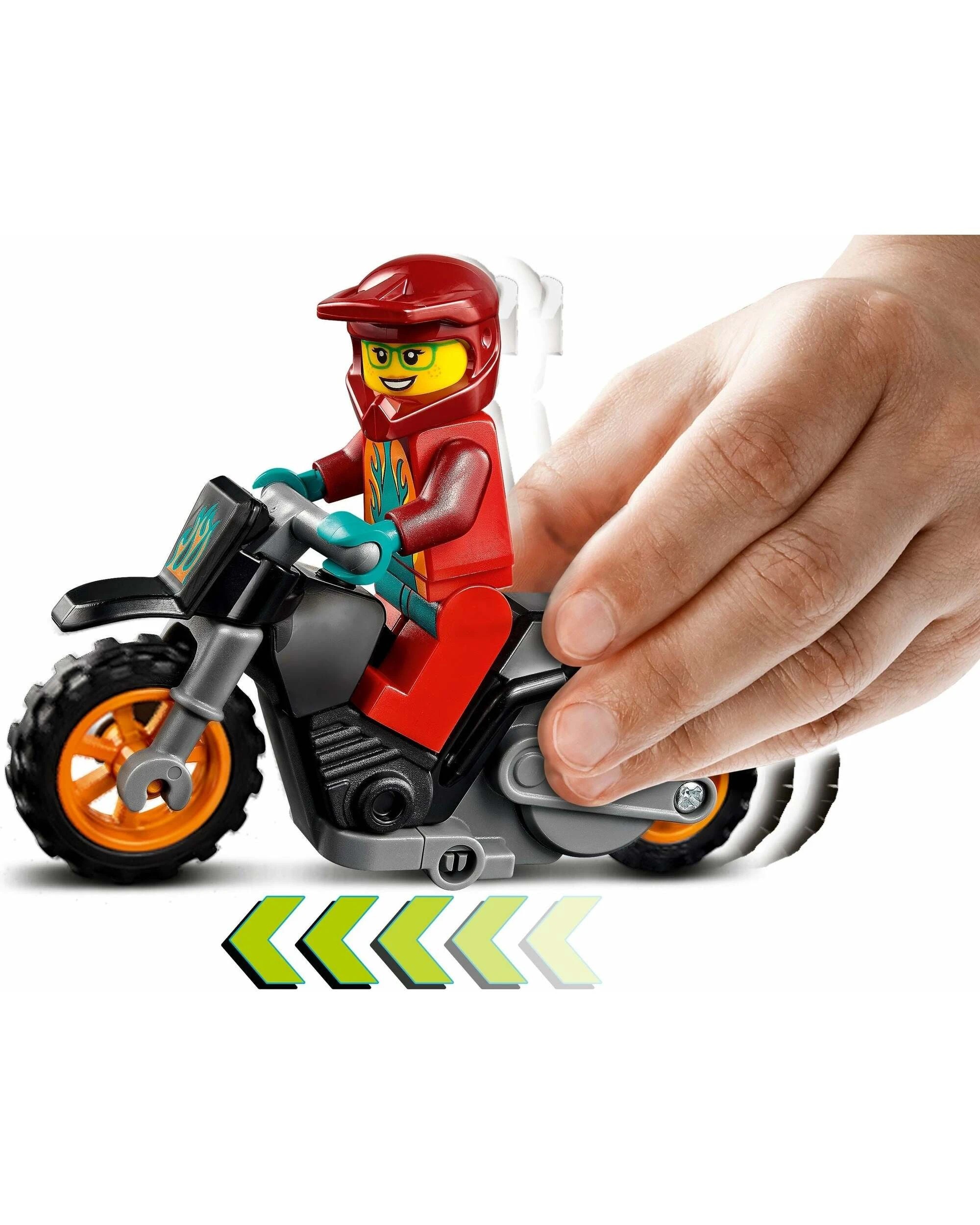 4 LEGO 60311 Fire Stunt Bike: Freya McCloud & Motorcycle Toy, 4 of 5