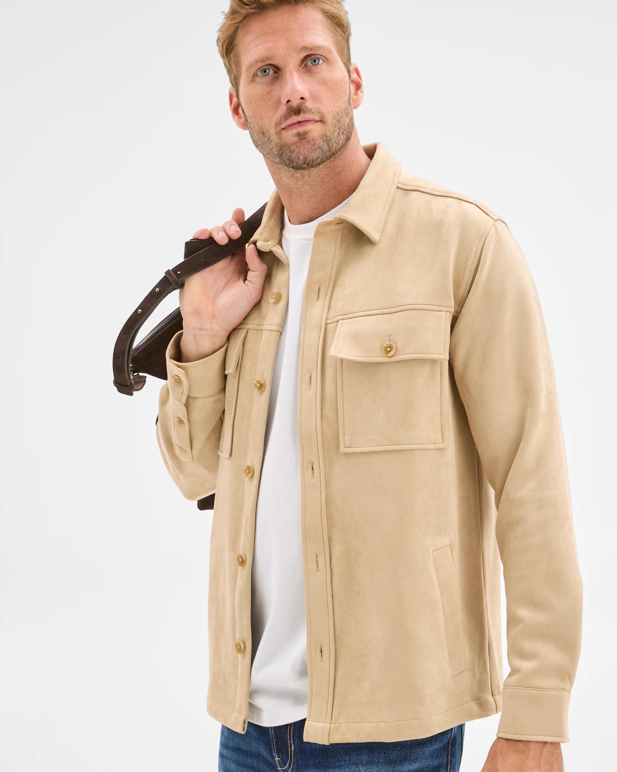 5 Target Man Long Sleeve Overshirt FAWN, 5 of 5