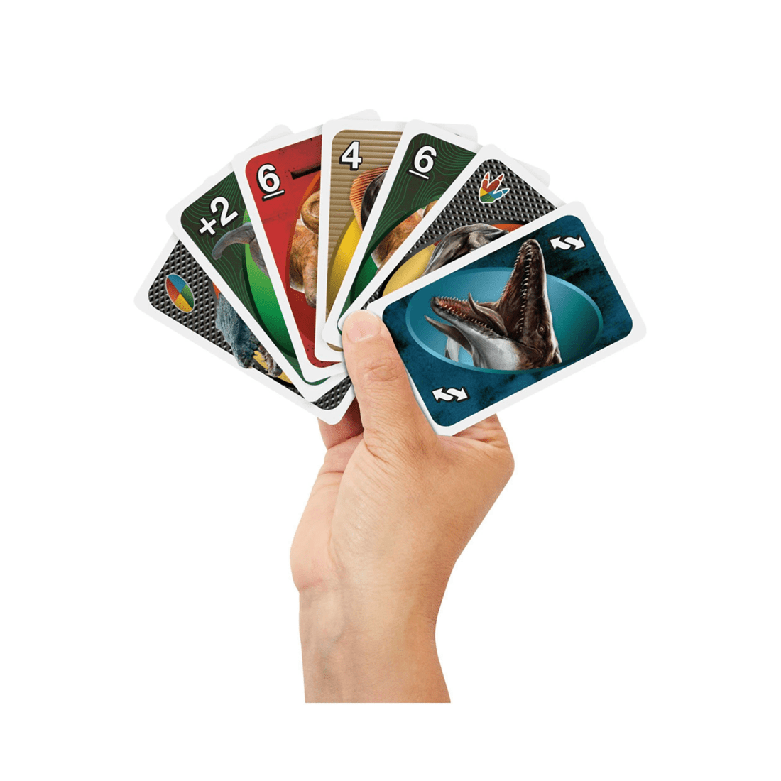 3 Mattel UNO Jurassic World Rebirth Card Game, 3 of 5