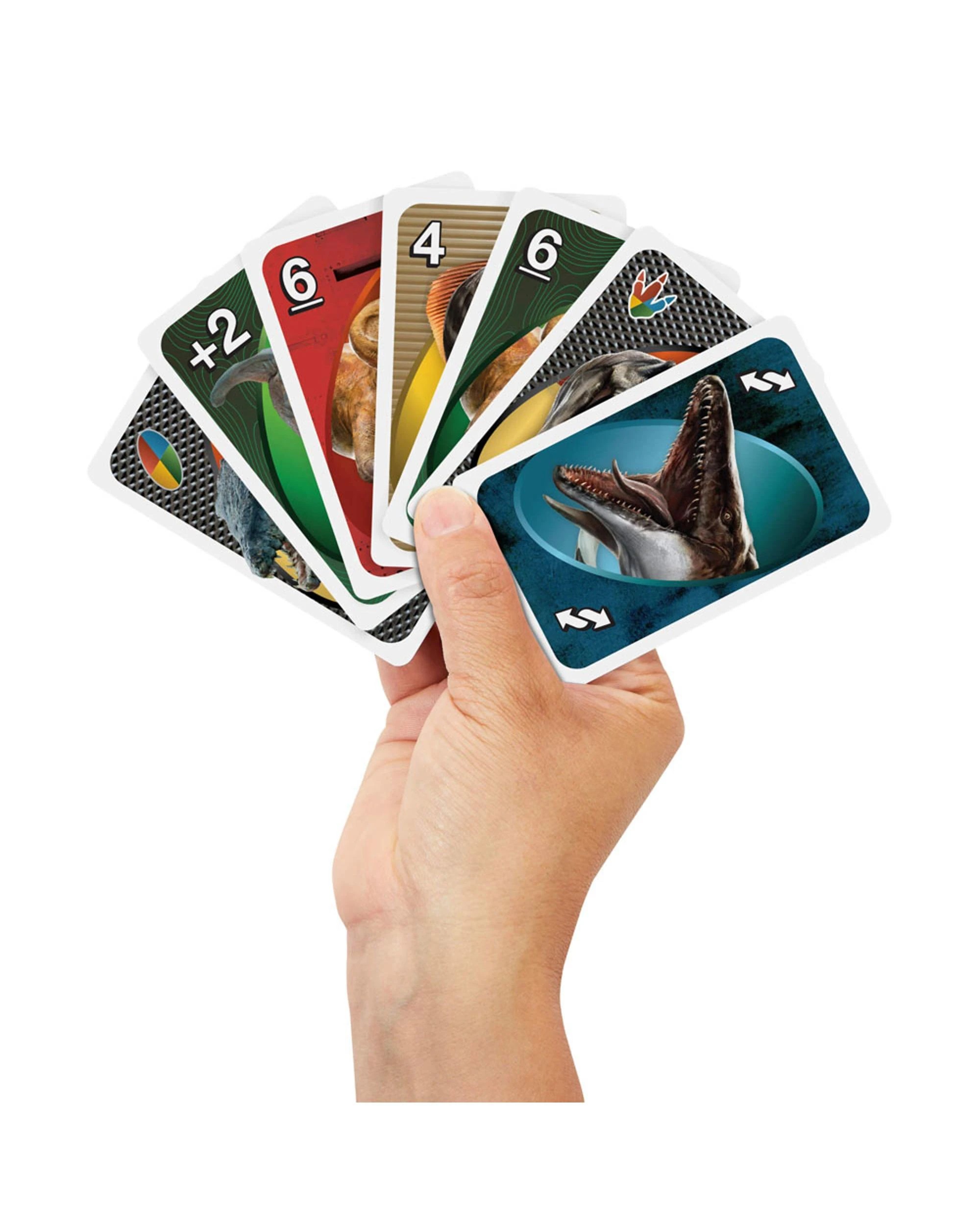 3 UNO Jurassic World Rebirth Card Game, 3 of 5