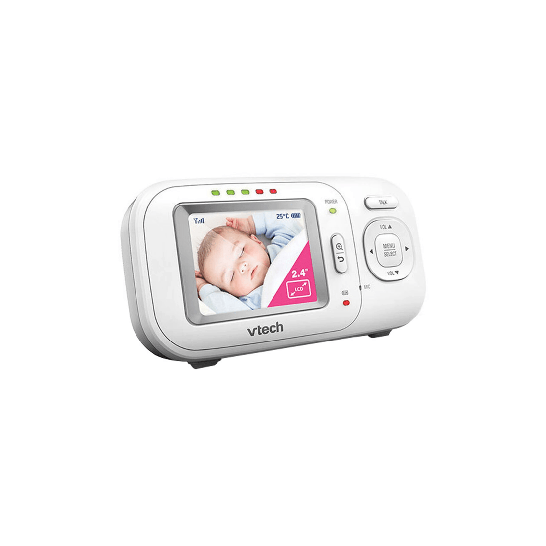 2 Vtech 2.4 Inch Lcd Video Audio Baby Monitor With Night Vision And Wall Mountable Design
 - White, 2 of 4
