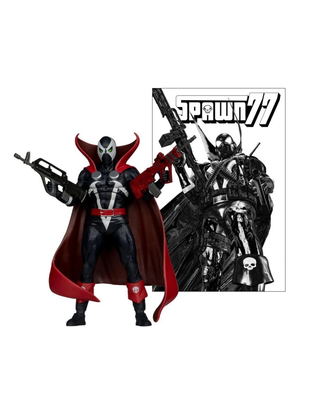 McFarlane Digital Spawn 1977 Spawn Variant Red Platinum 7 inch Action ...