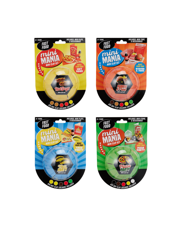 Mini Mania Mini Clay Kit: Fast Food - Assorted