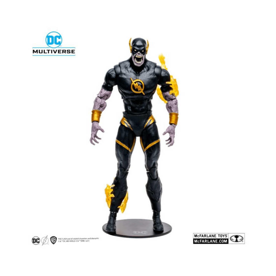 5 McFarlane Toys DC Multiverse Gold Label Dark Nights: Death Metal Speed Metal Dark Flash 7 inch Action Figure, 5 of 9