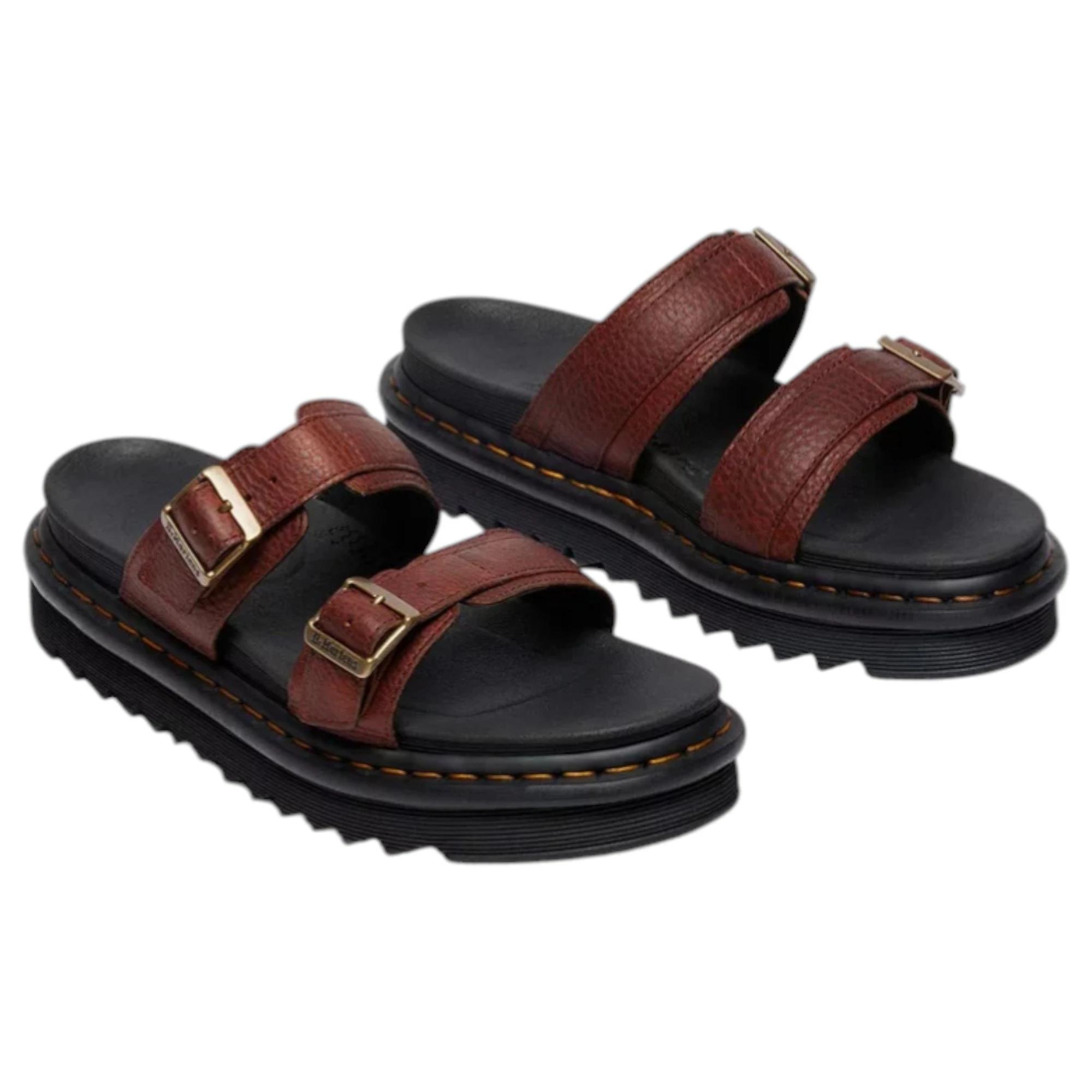 3 Dr. Martens Mens Myles Ambassador Sandals Cashew Shoes BROWN, 3 of 7