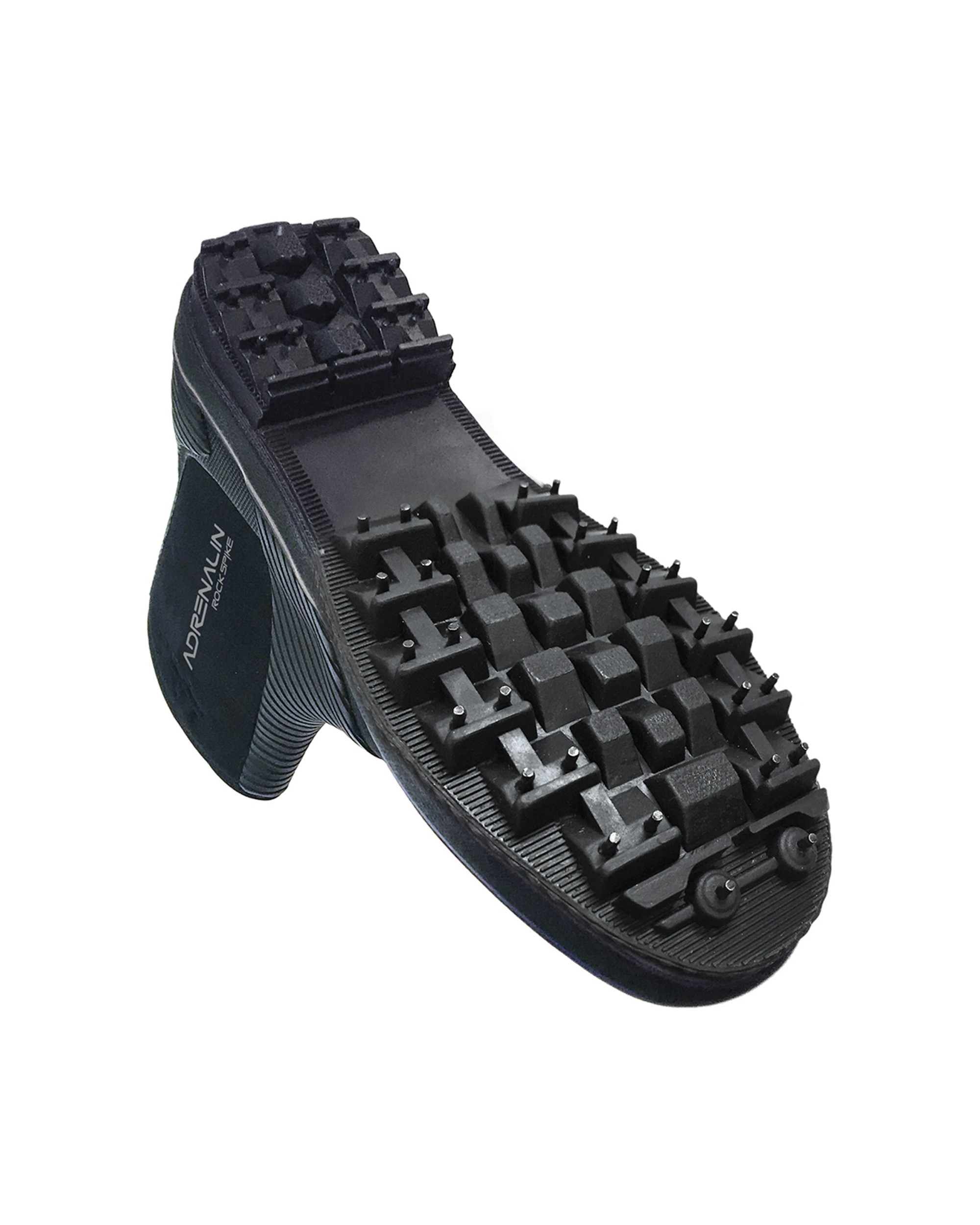 2 Adrenalin Rock Spike Fishing Boots Shoes w/ YKK Zipper - 6 - Black, 2 of 3