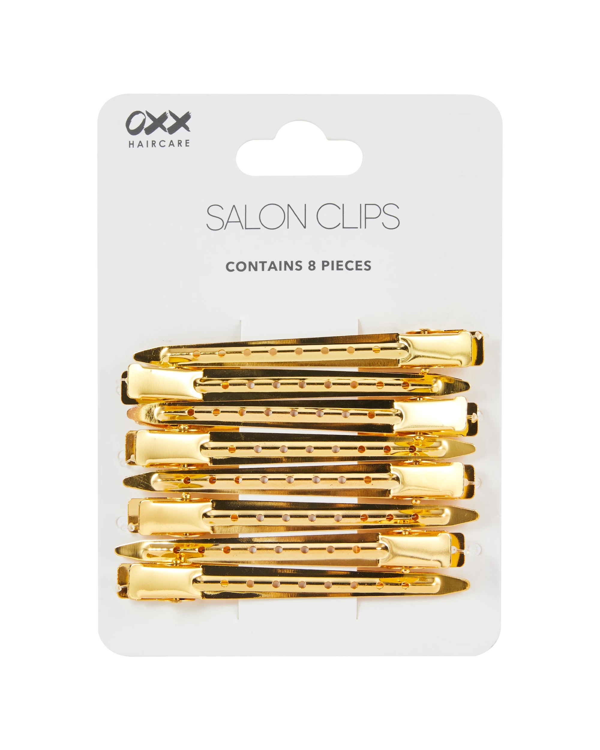 3 OXX Haircare 8 Piece Gold Tone Salon Clips, 3 of 3