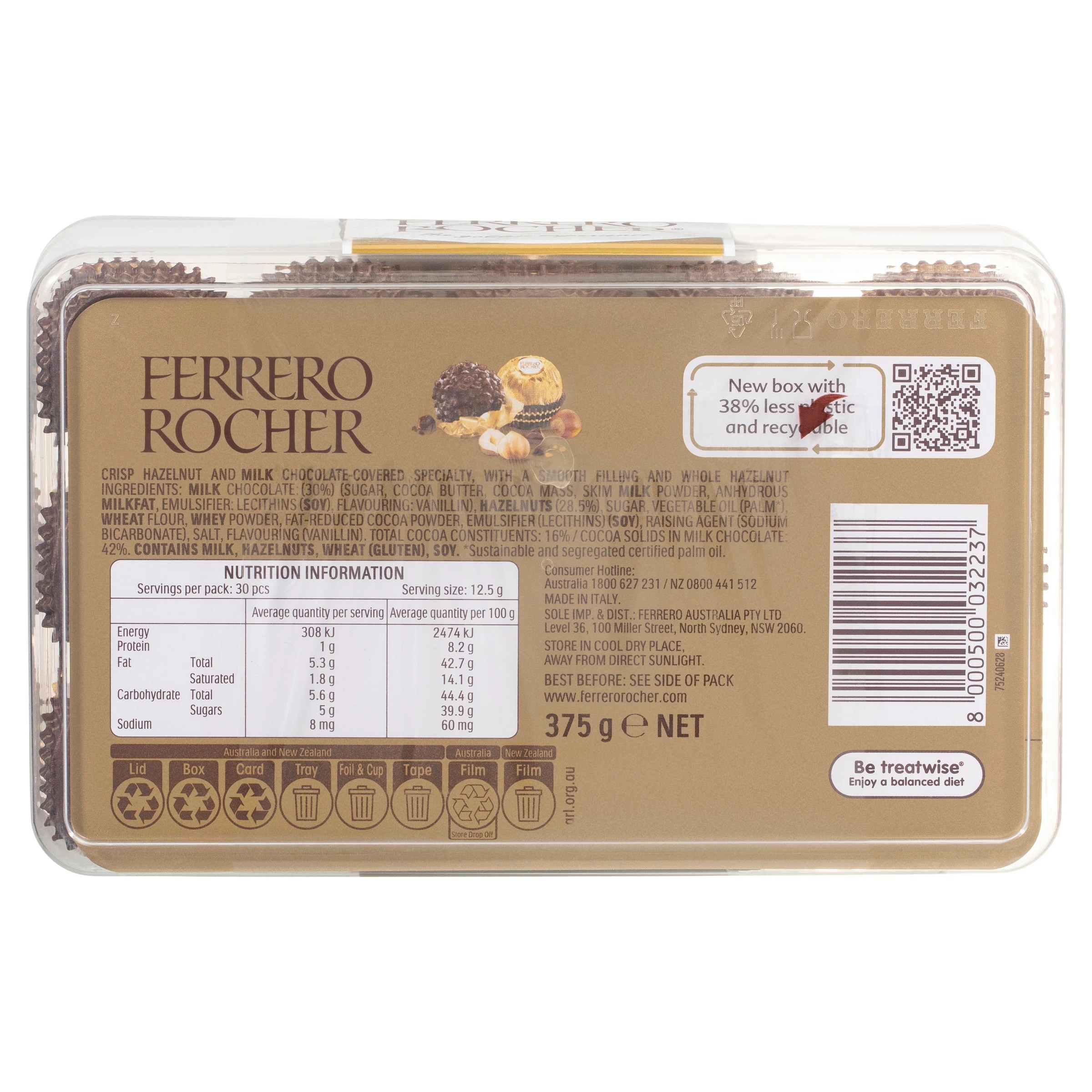 2 30 Pack Ferrero Rocher Chocolate Gift Box 375g, 2 of 8